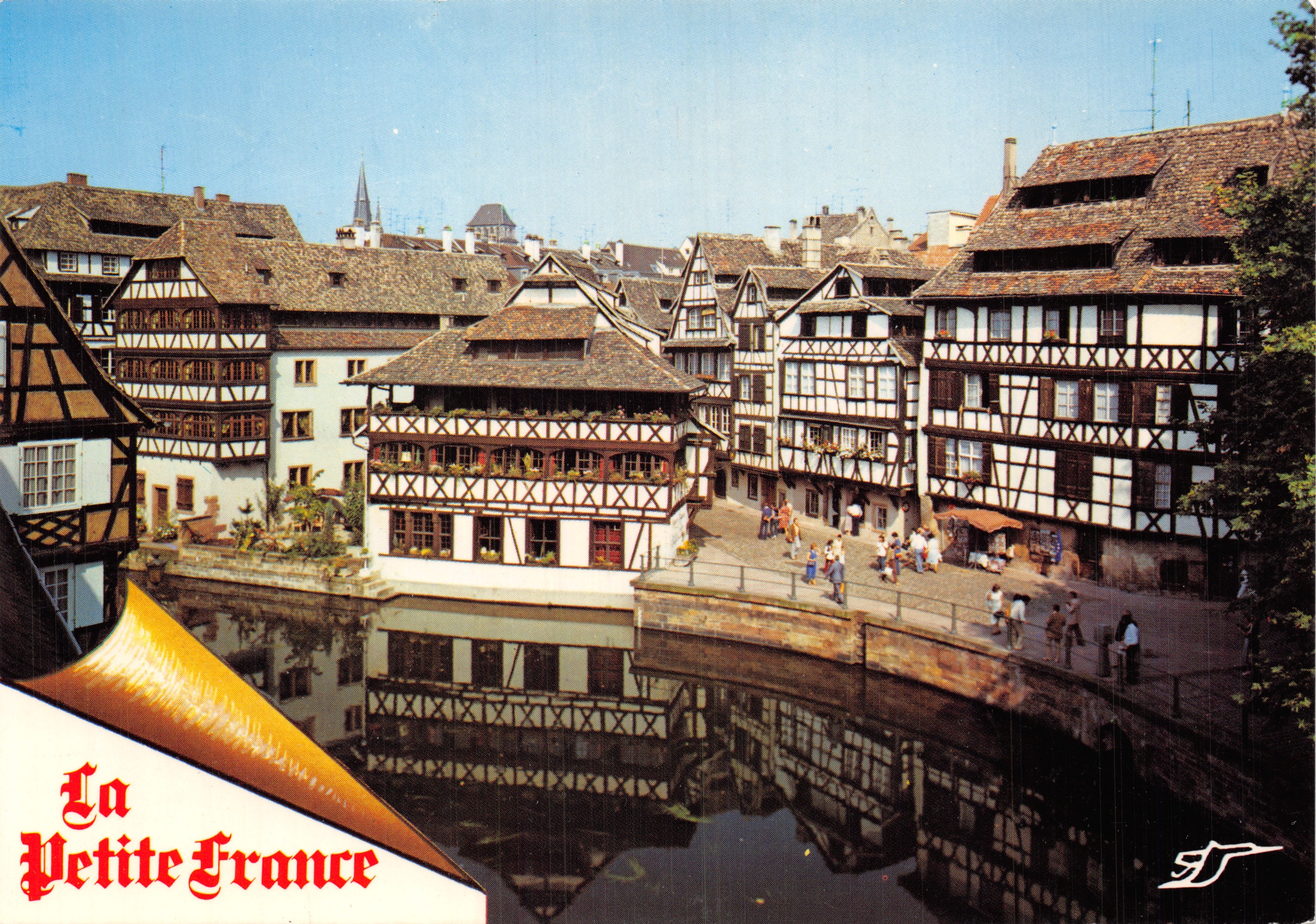 La Petite France — vue des maisons à colombages le long d'un canal — éditeur Expres-Ciogone, n° 67.482.53