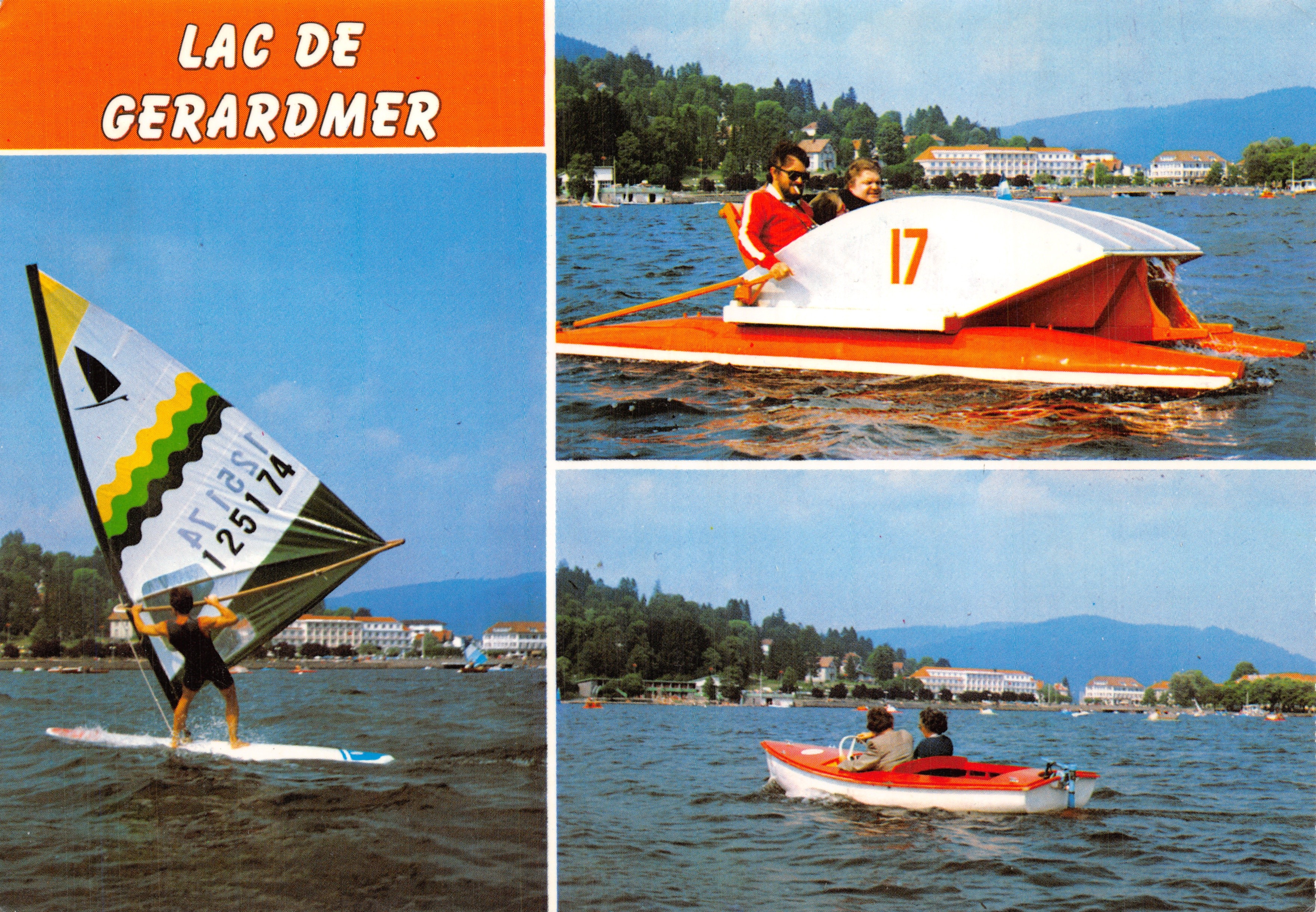Lac de Gérardmer — activités nautiques — Éditions H. Fournier