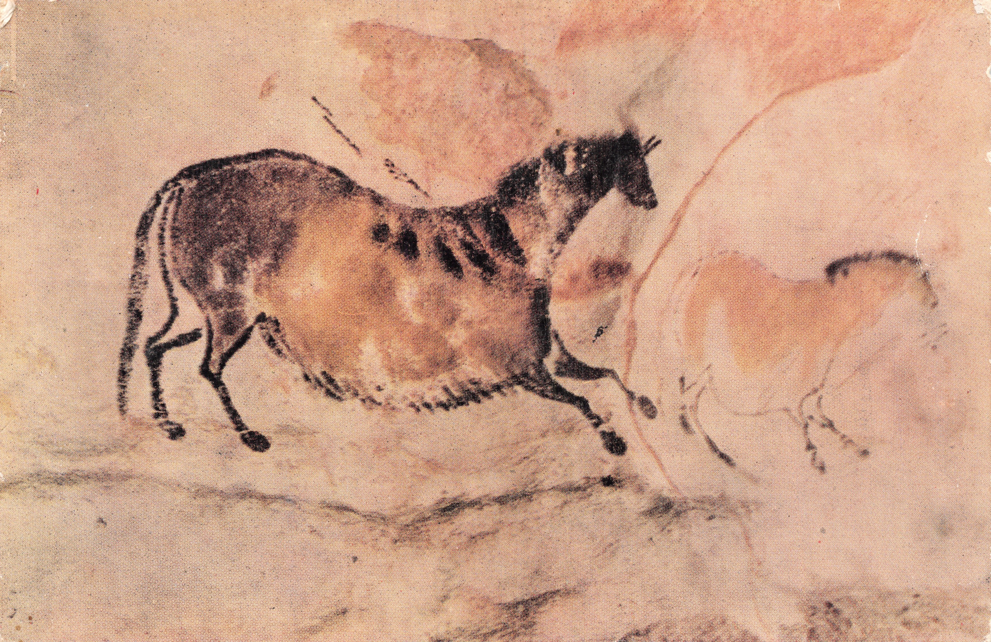 Grotte de Lascaux — Diverticule axial - Cheval — Service Commercial Historiques Monuments Grand Palais - Avenue Alexandre-III - Paris