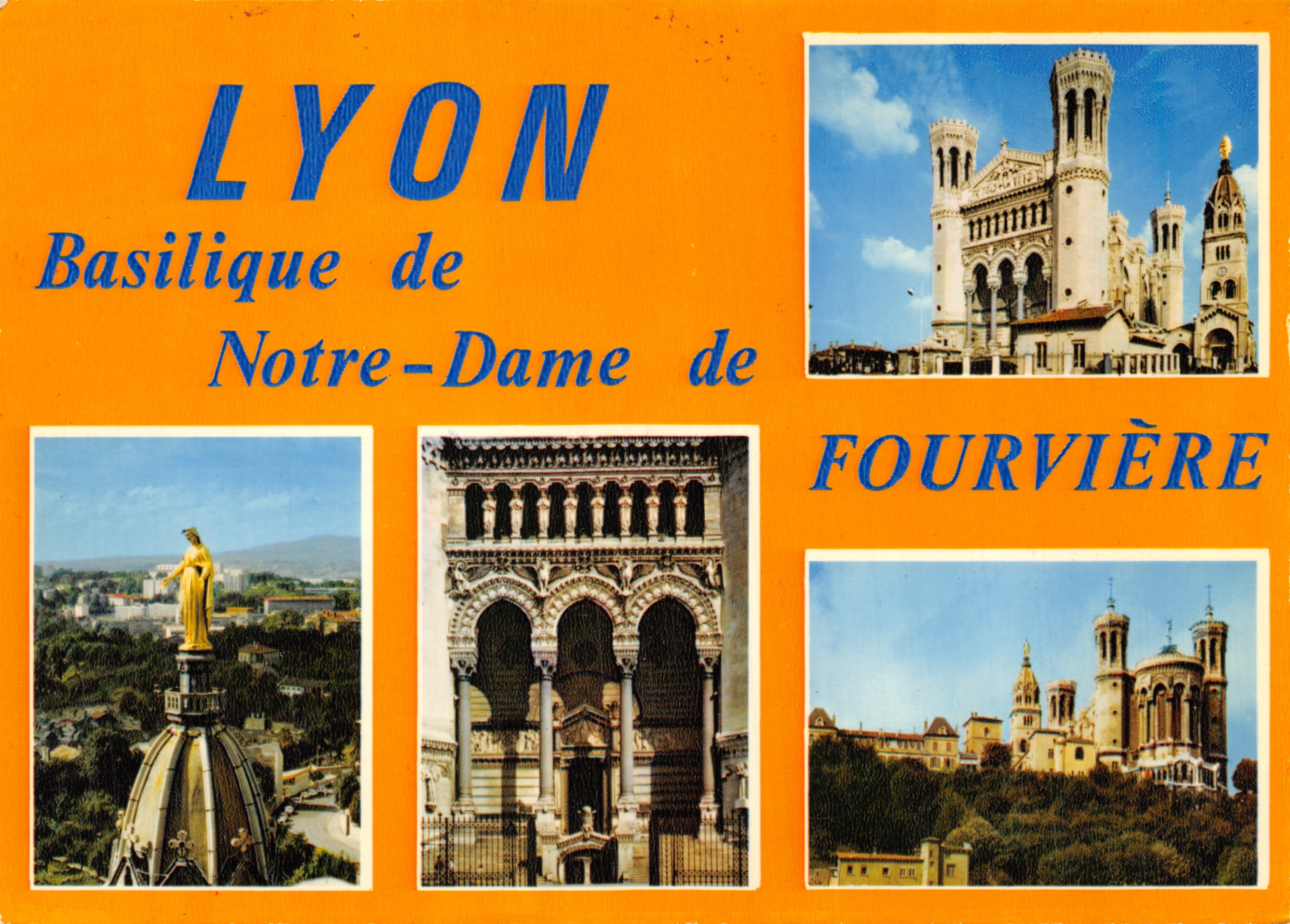 LYON — Uitzicht op de Basiliek van Notre-Dame de Fourvière — Uitgave « La Géorgie »