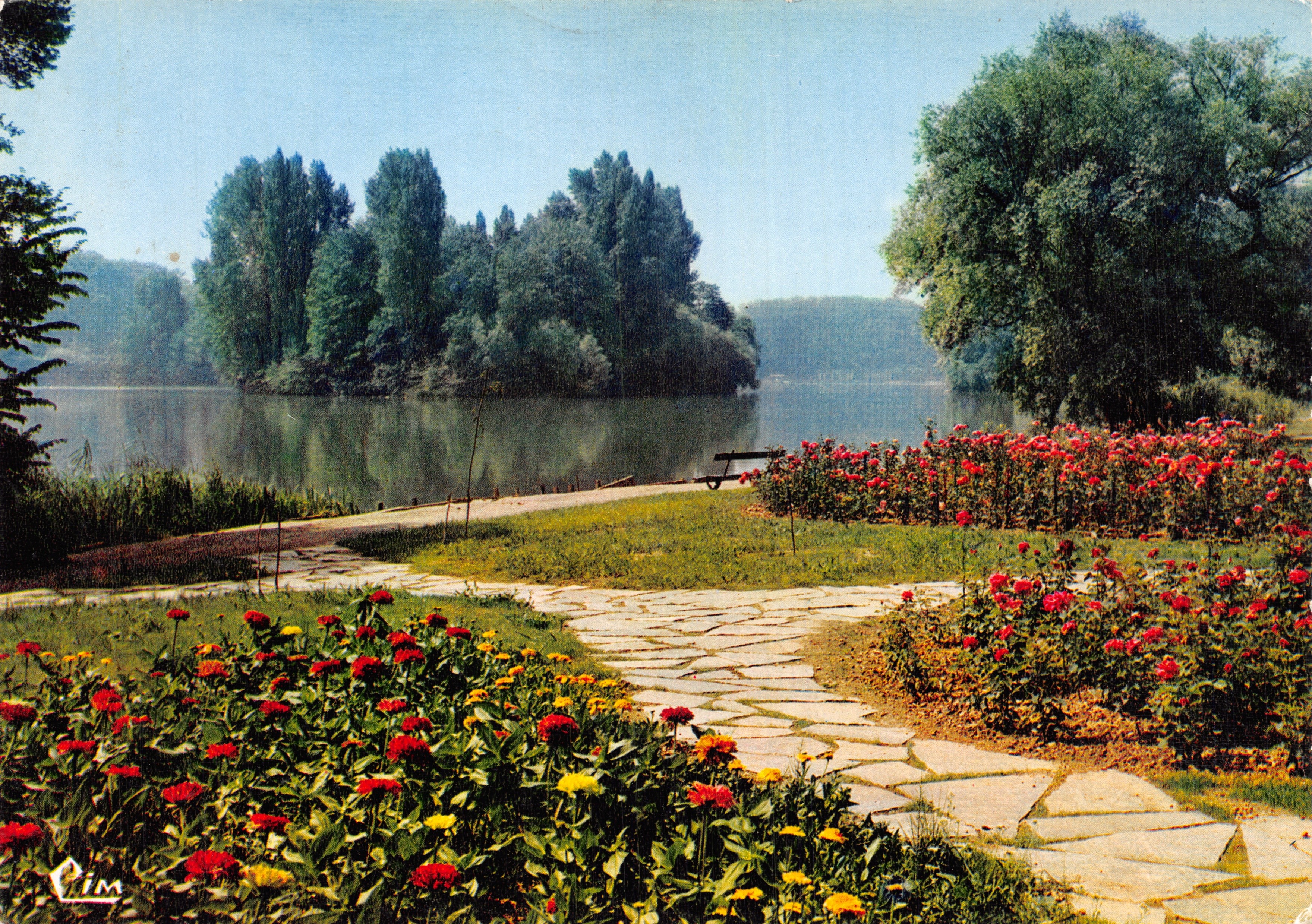 Park von La Tête-d'Or — Der Rosenpark und der See — Verlag CIM (S.T.L.)