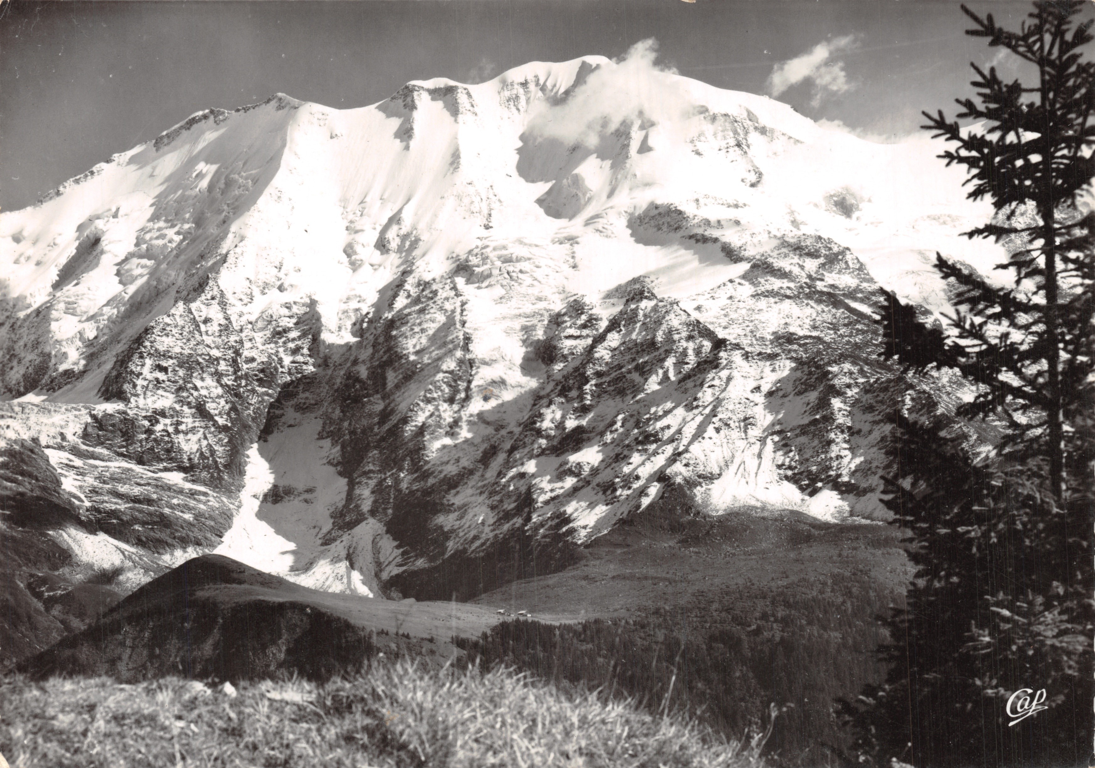 Les Contamines-Montjoie — Los Dômes de Miage (3600 m) y el Plateau du Truc — Cie des Arts Photomécaniques, n° 2081