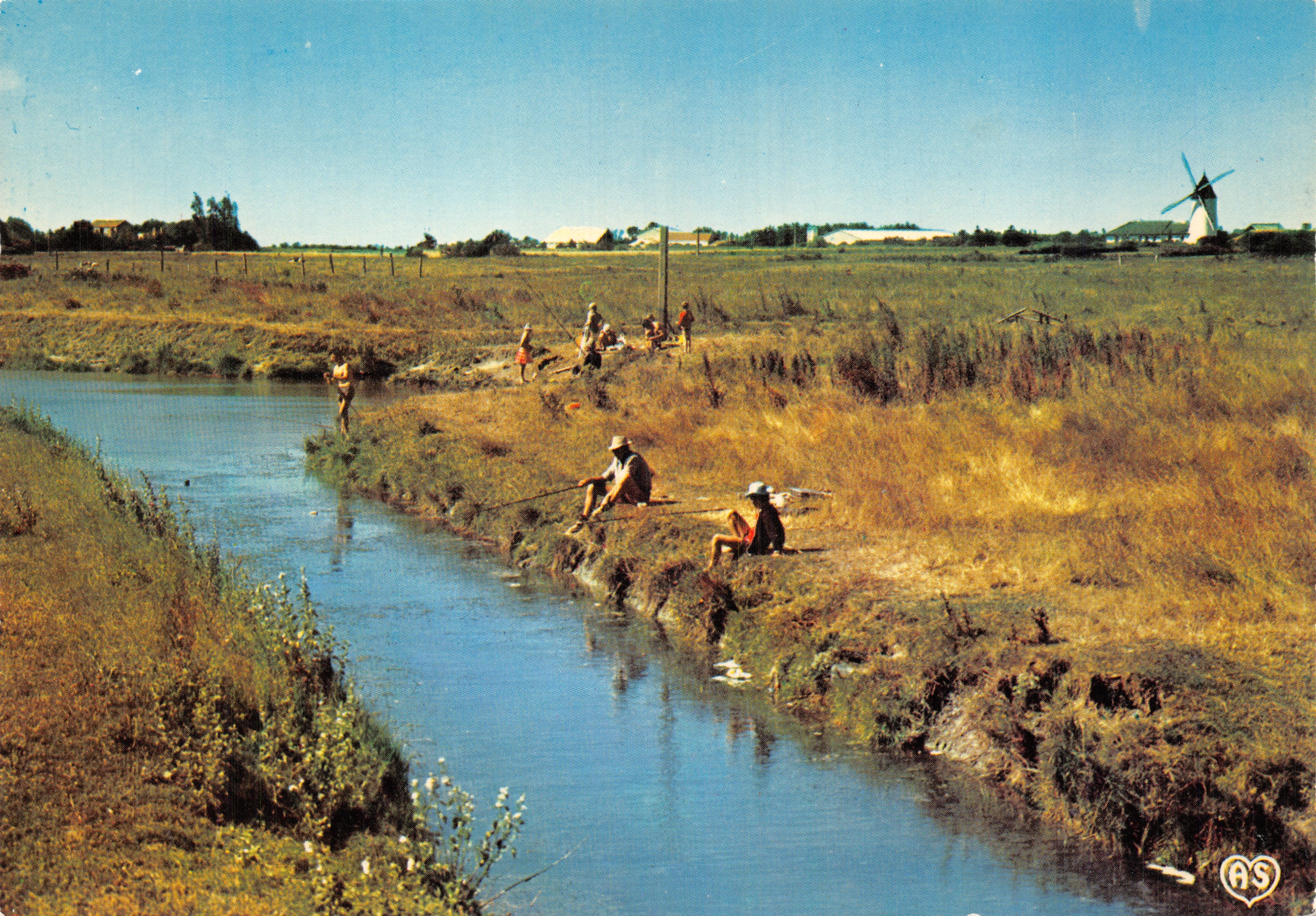 La Vendée — Marais vendéen, scène de pêche — éditeur ARTAUD Frères
