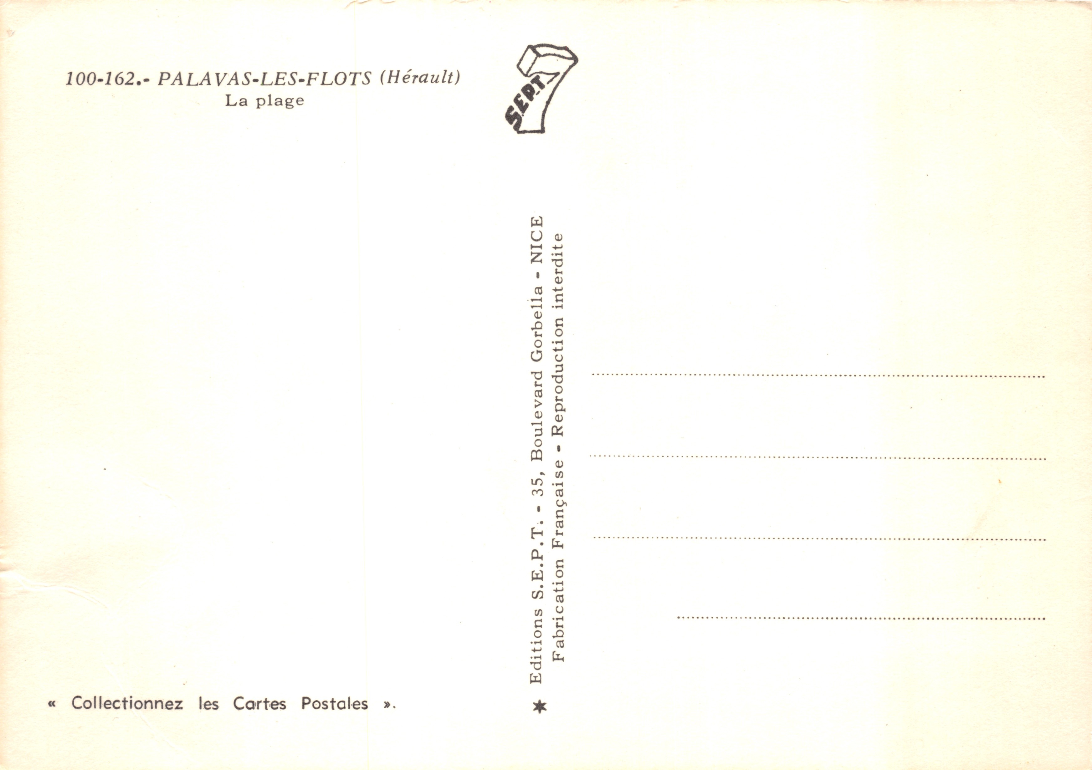 Palavas-les-Flots — La plage — Éditions S.E.P.T. - NICE — Reverso