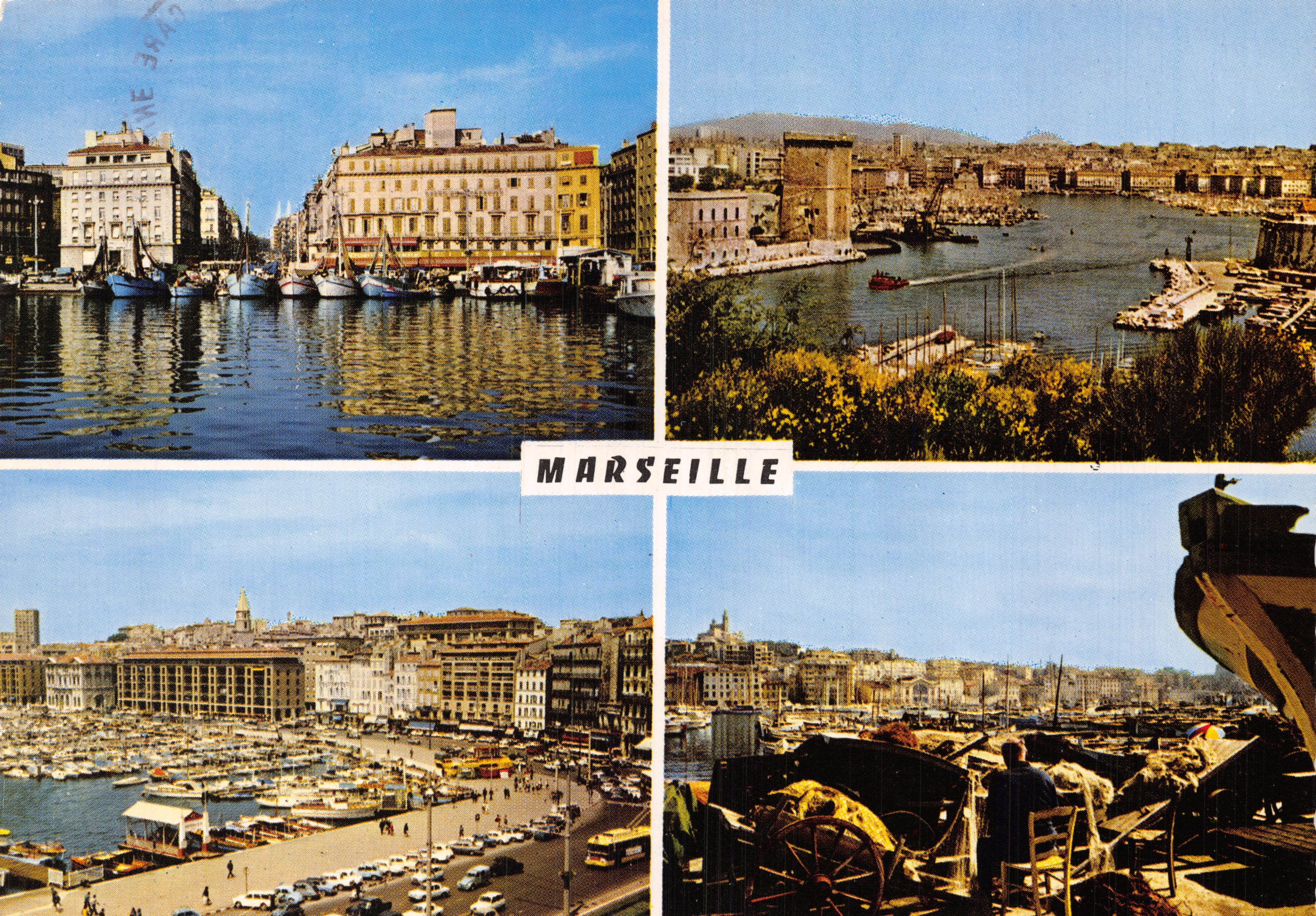 Marseille — vista del porto e dei moli — Presses-Diffusion "La Proigogne"