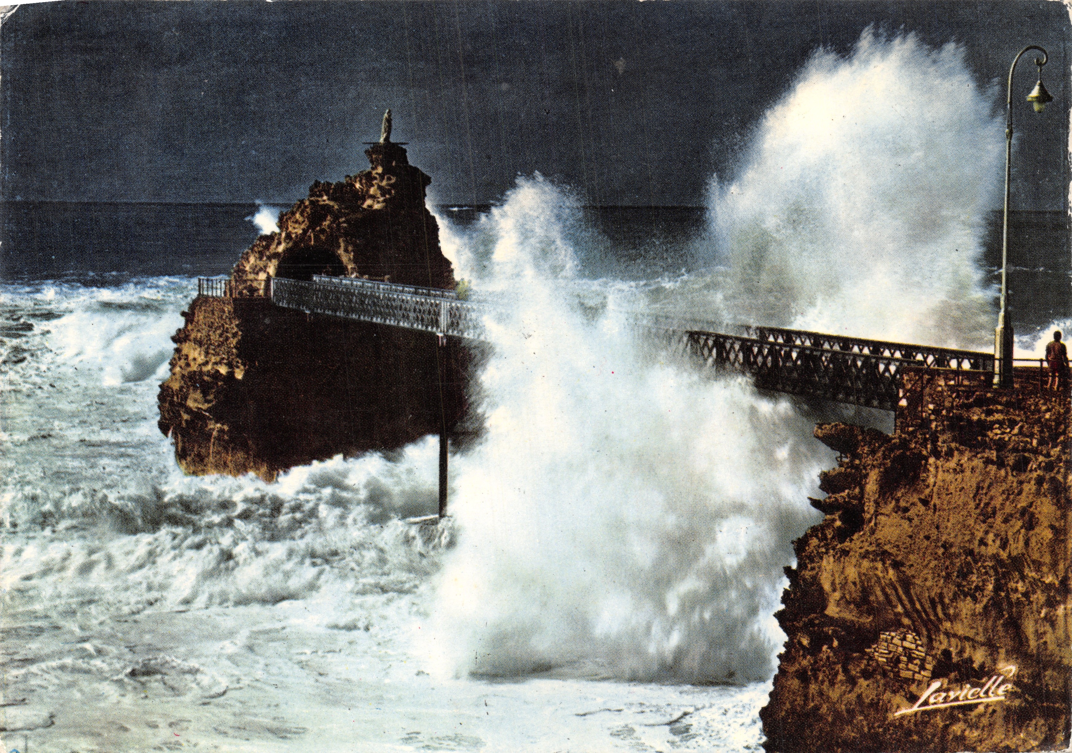 Biarritz - Roche van de Maagd — uitgever Lavielle, nr. 1018