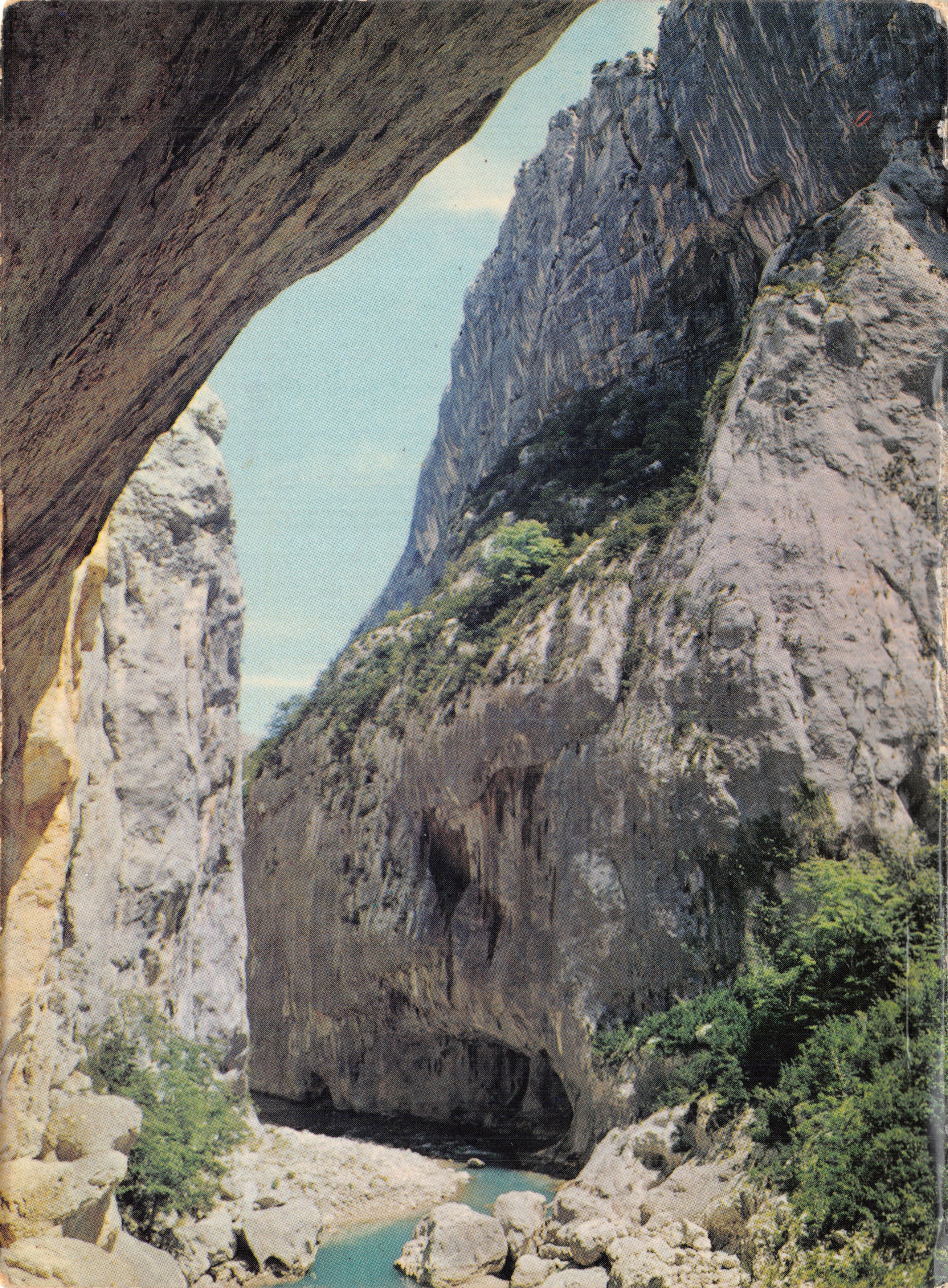 Verdon-Schlucht (B.-Alpes) — Aussicht von einer natürlichen Brücke — Verlag Press Voltaire, Nr. 133