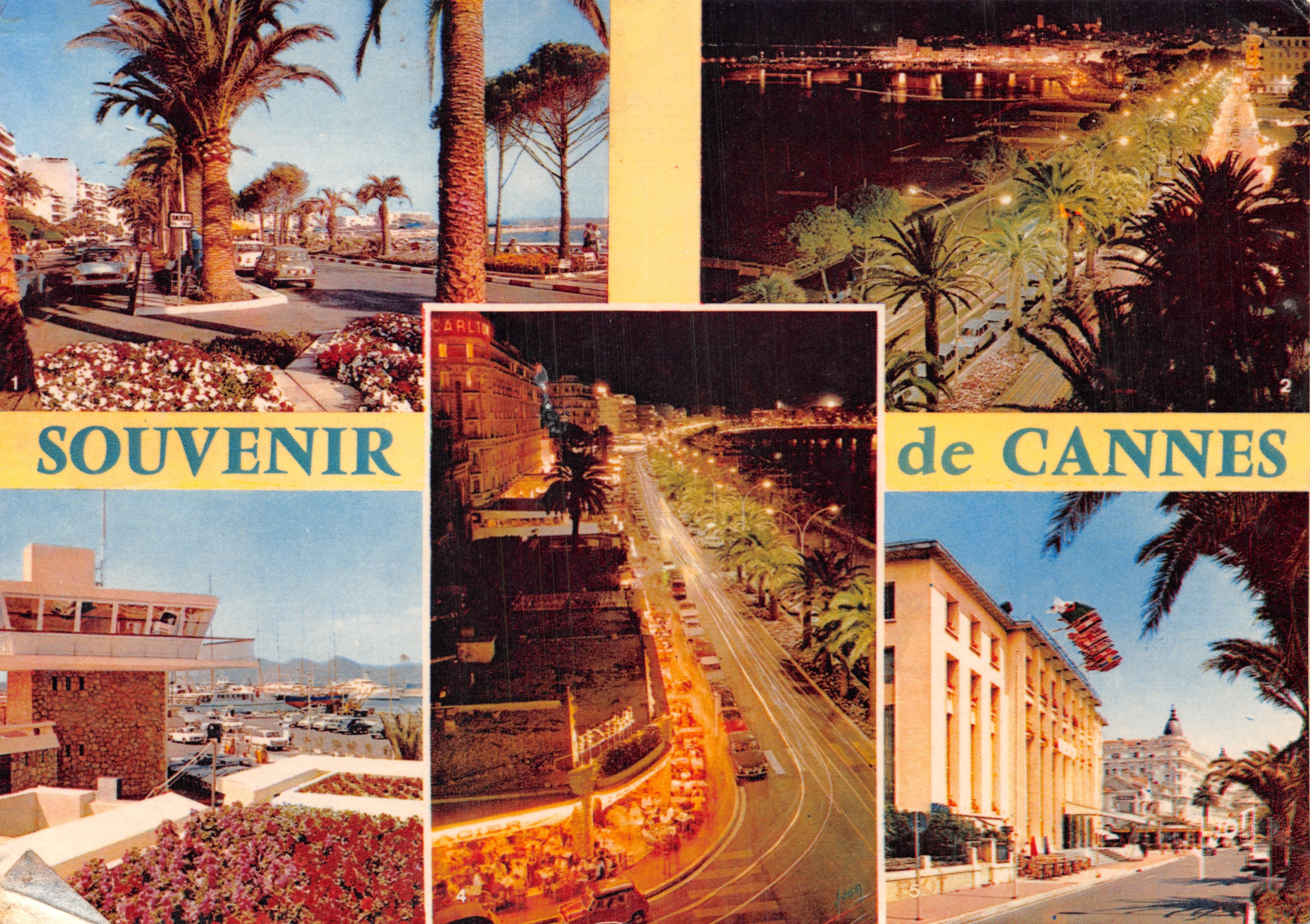 Cannes — Ansicht der Croisette, des Hafens und des Carlton — Éditions d'Art - Arcueil