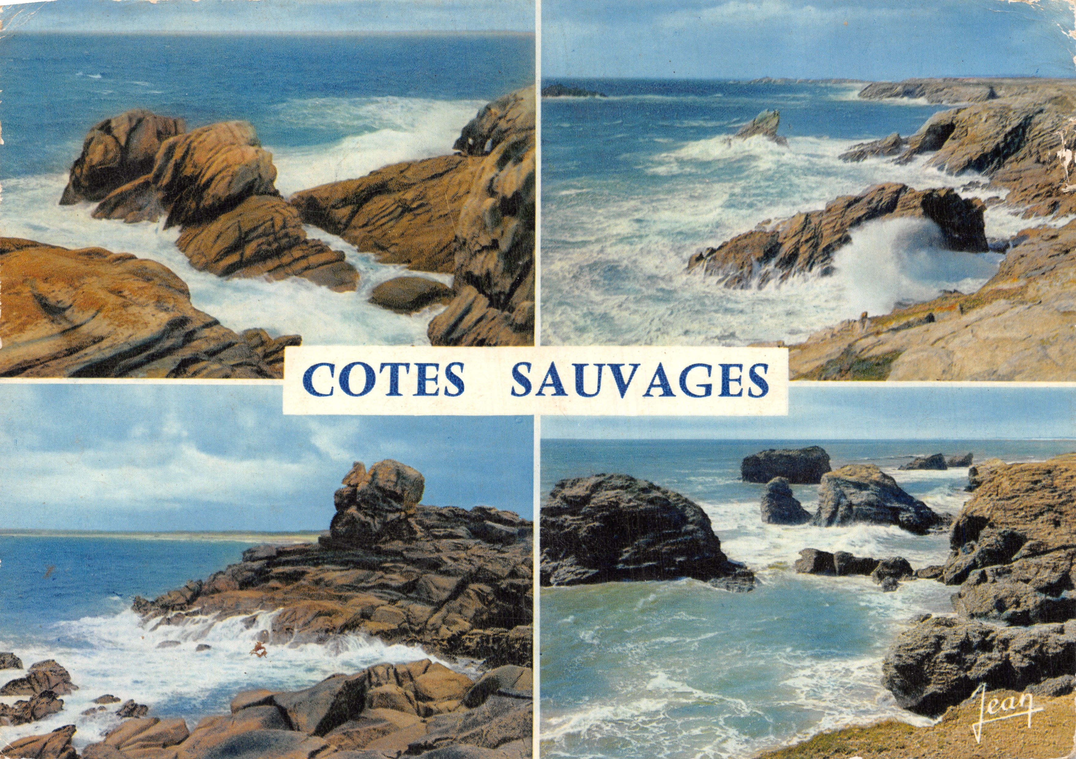 Côtes Sauvages — paysage côtier rocheux — éditeur Les Editions de la Bretagne, n° 22 694