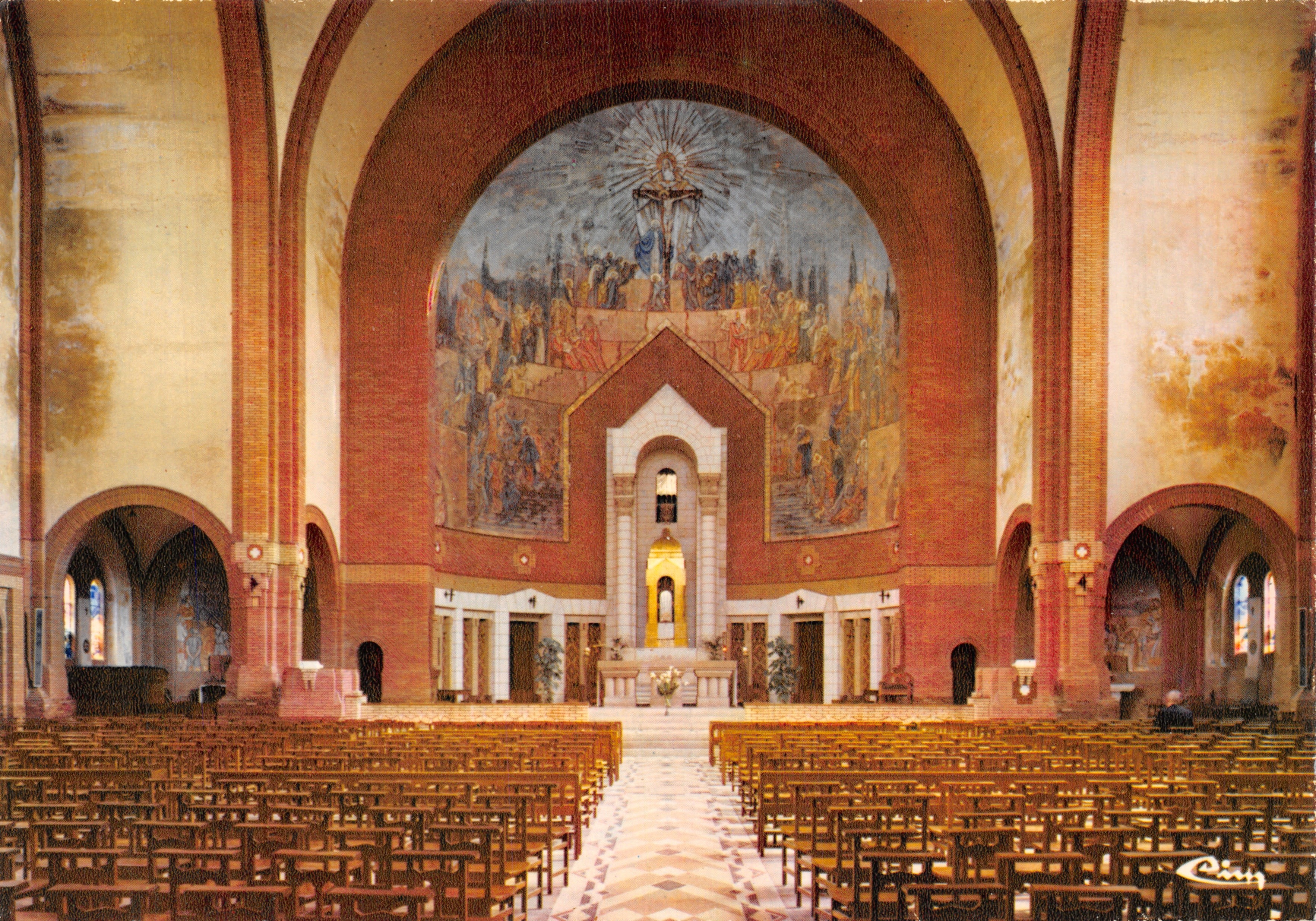 Basílica del Sagrado Corazón — Interior — Imprenta Combier, Mâcon