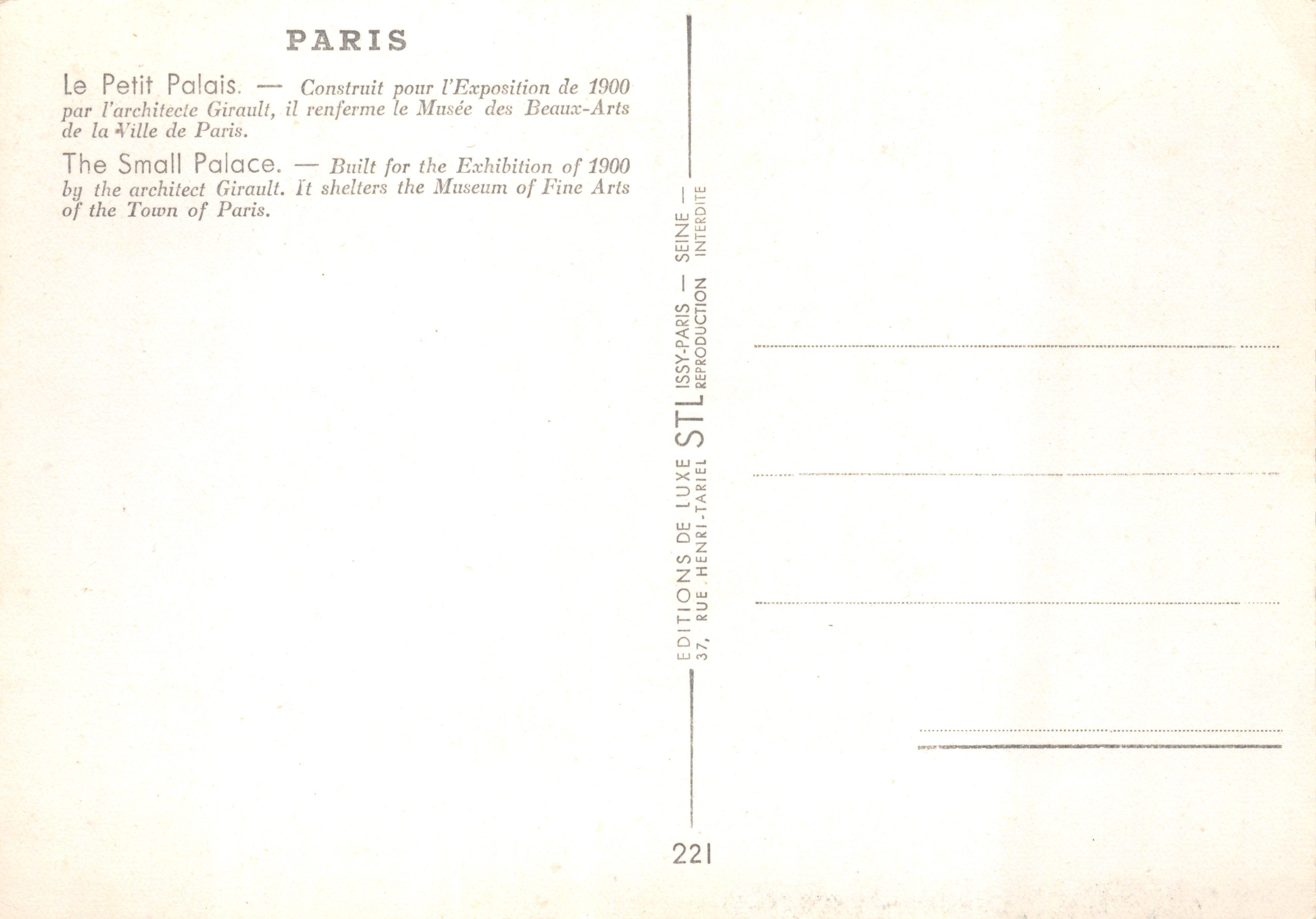 Le Petit Palais — bâtiment orné de dômes et de colonnes — Estel — Reverso