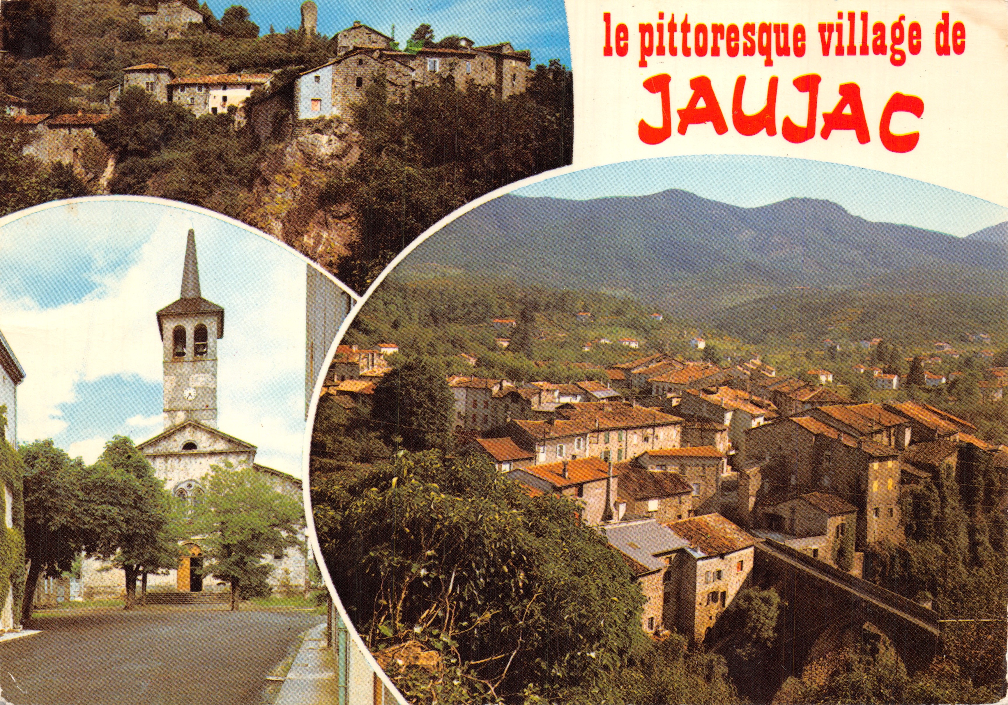 Jaujac — pueblo situado en Ardèche — Ed. J. Cellard, Z. 1076