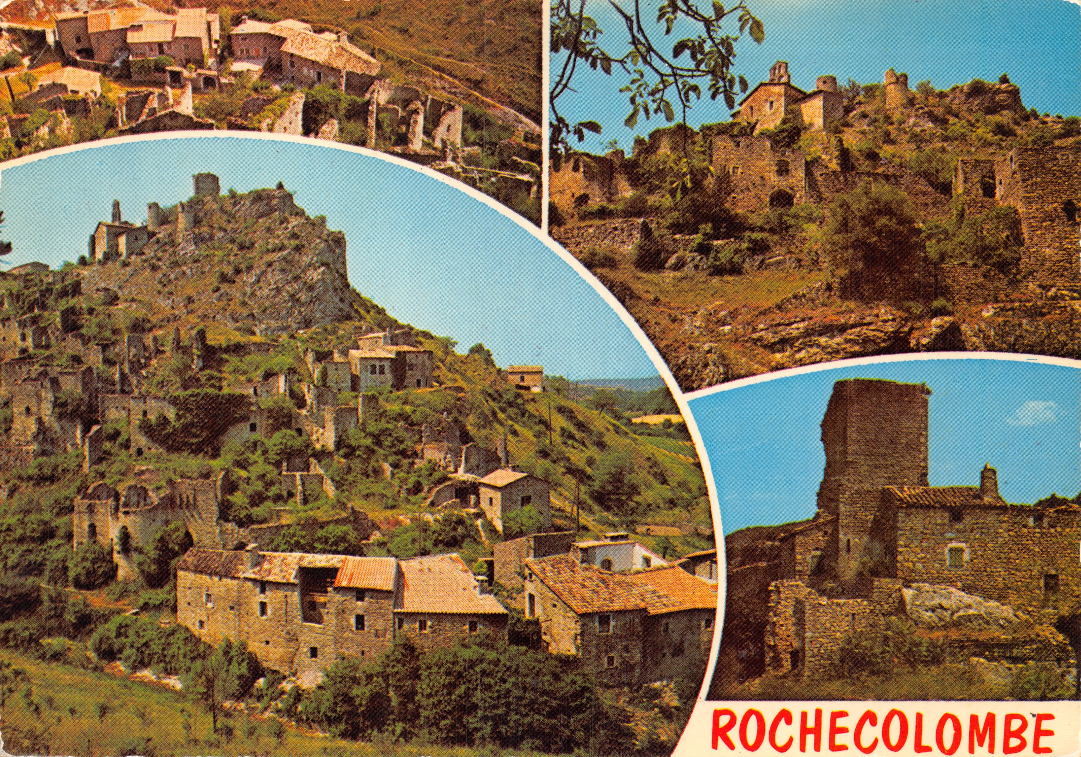 Rochecolombe — villaggio in fase di ristrutturazione — Ed. SPADÈM, n° D.9037