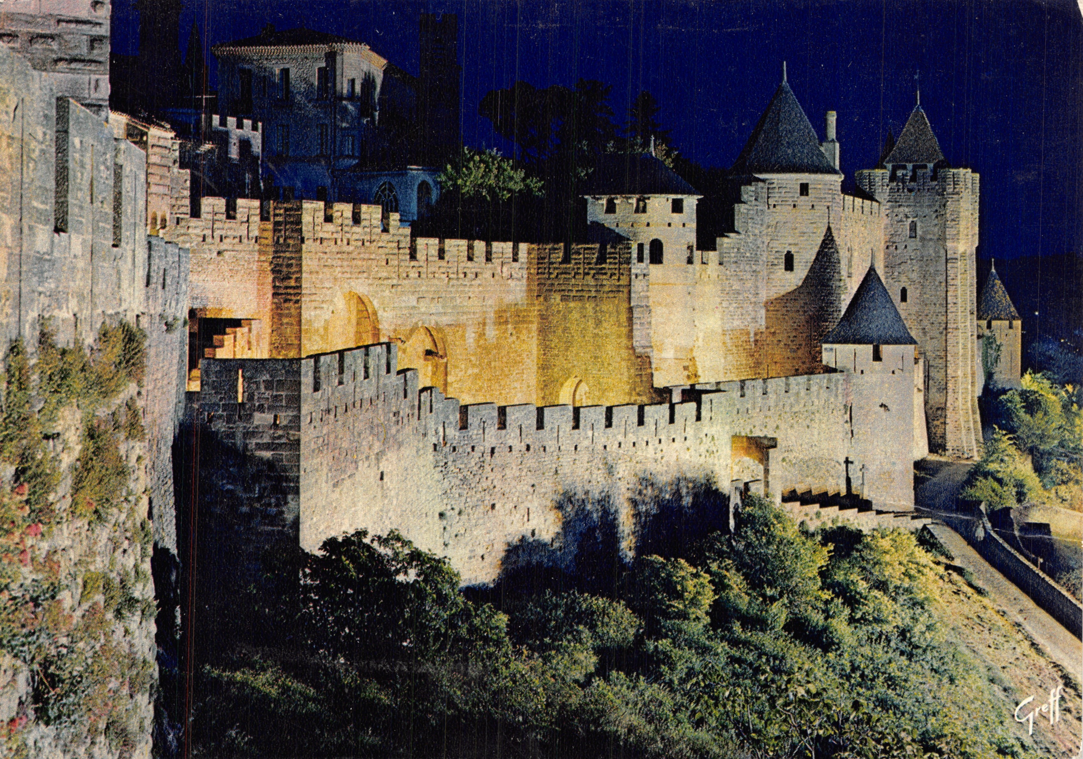 Carcassonne — Le mura e l'ingresso principale dell'Aude — Editions GREFF, Parigi