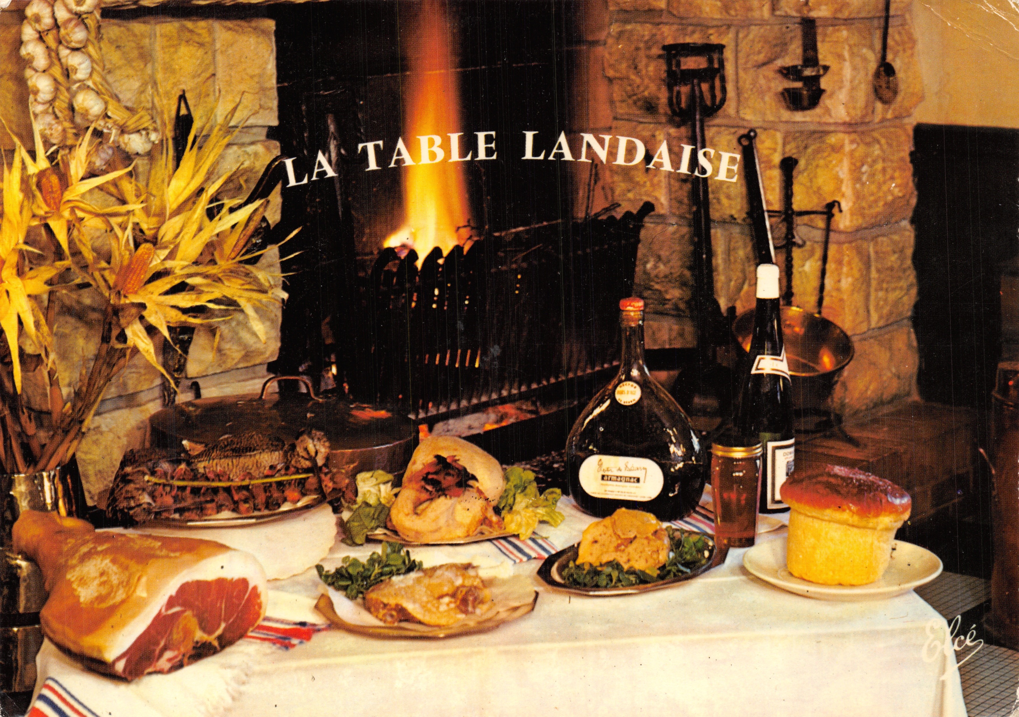 La Table Landaise — Reproduction gastronomique — Éditeur Élécé, n° 1657