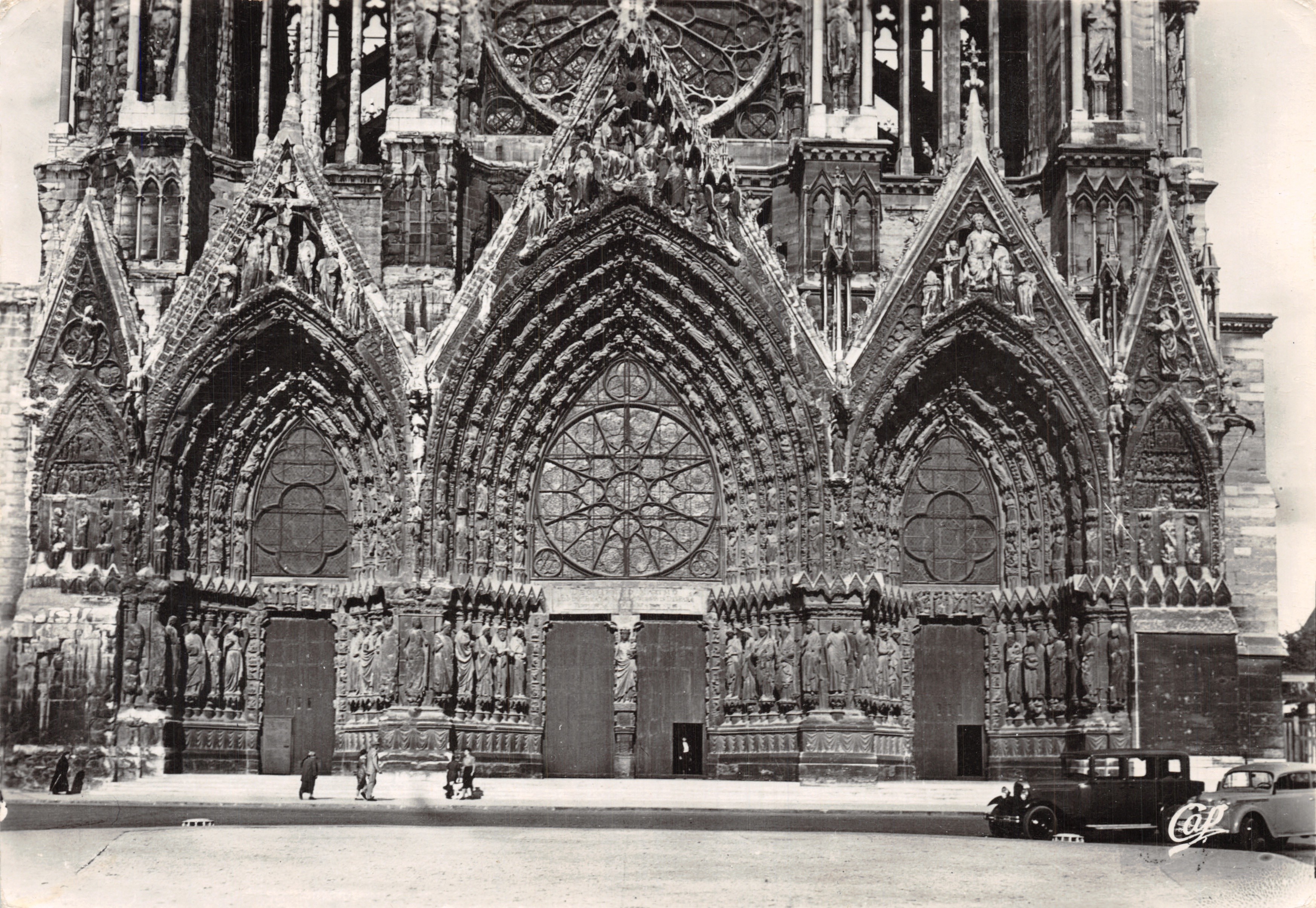 Reims — Portail de la Cathédrale — Cie des Arts Photomécaniques