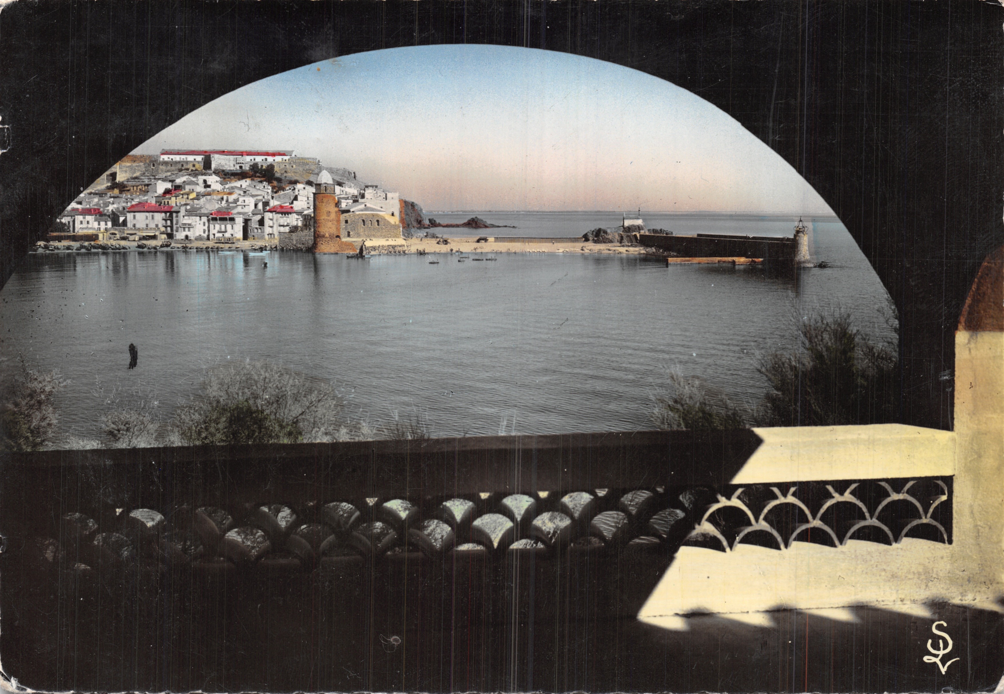 Collouure — vista del puerto — Editions Scheitter Lucien