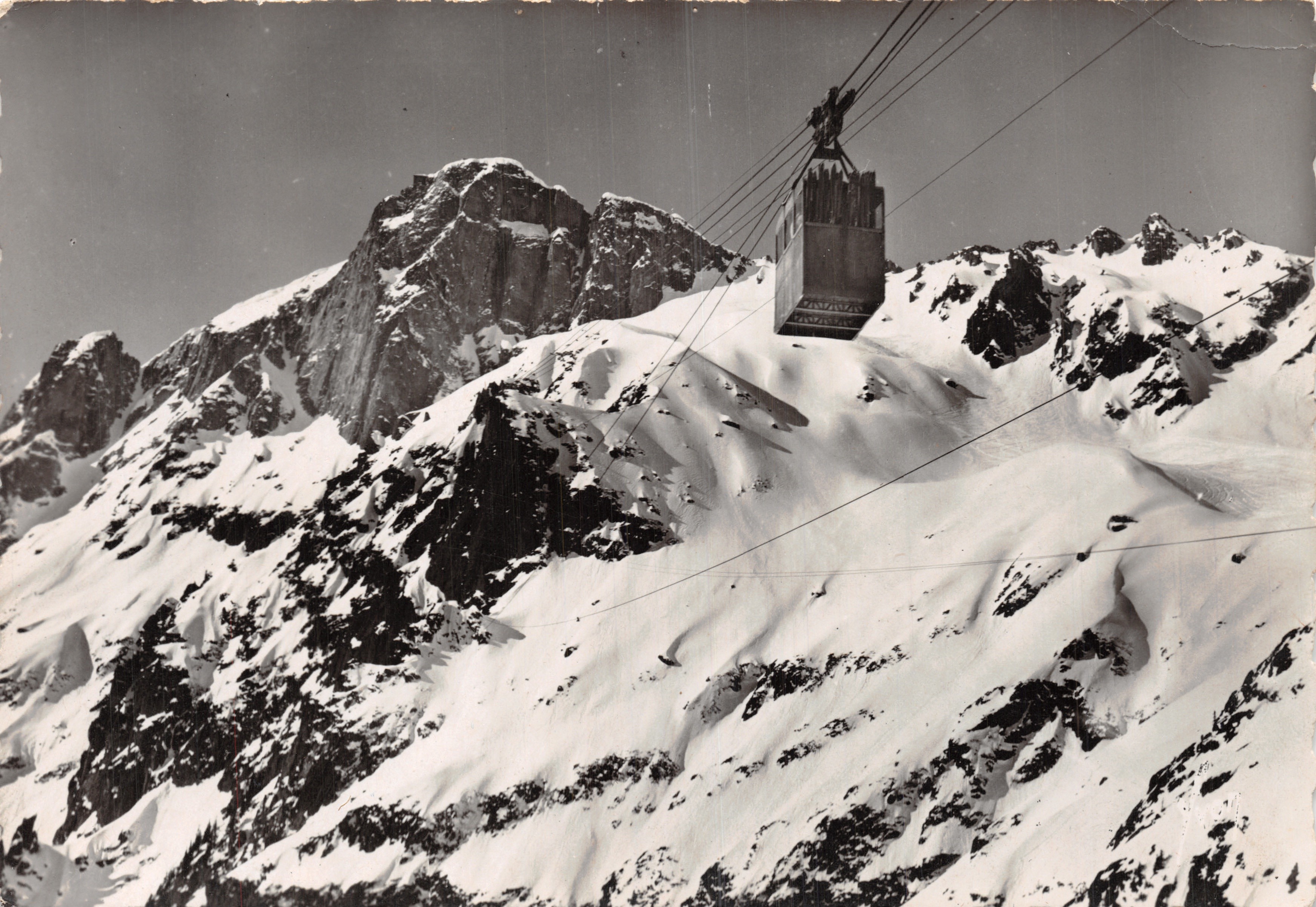 Le Brévent y la teleférico — Chamonix-Mont-Blanc (Haute-Savoie) — Éditions d'Art 'YVON', Paris