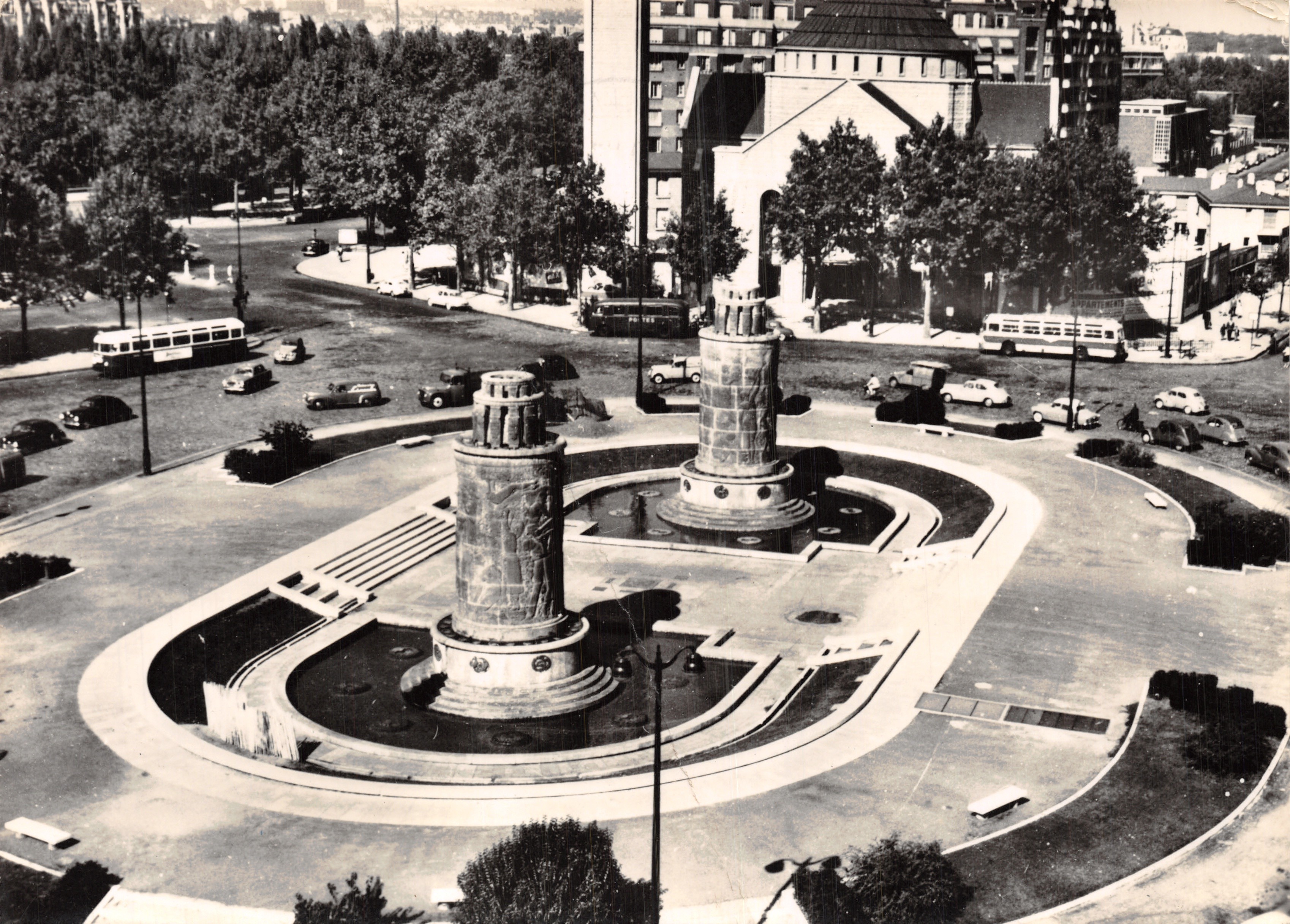 Die Fontaines de la Porte de St Cloud — Paris (XVI.) — Collection Tabac « LE TERMINUS »
