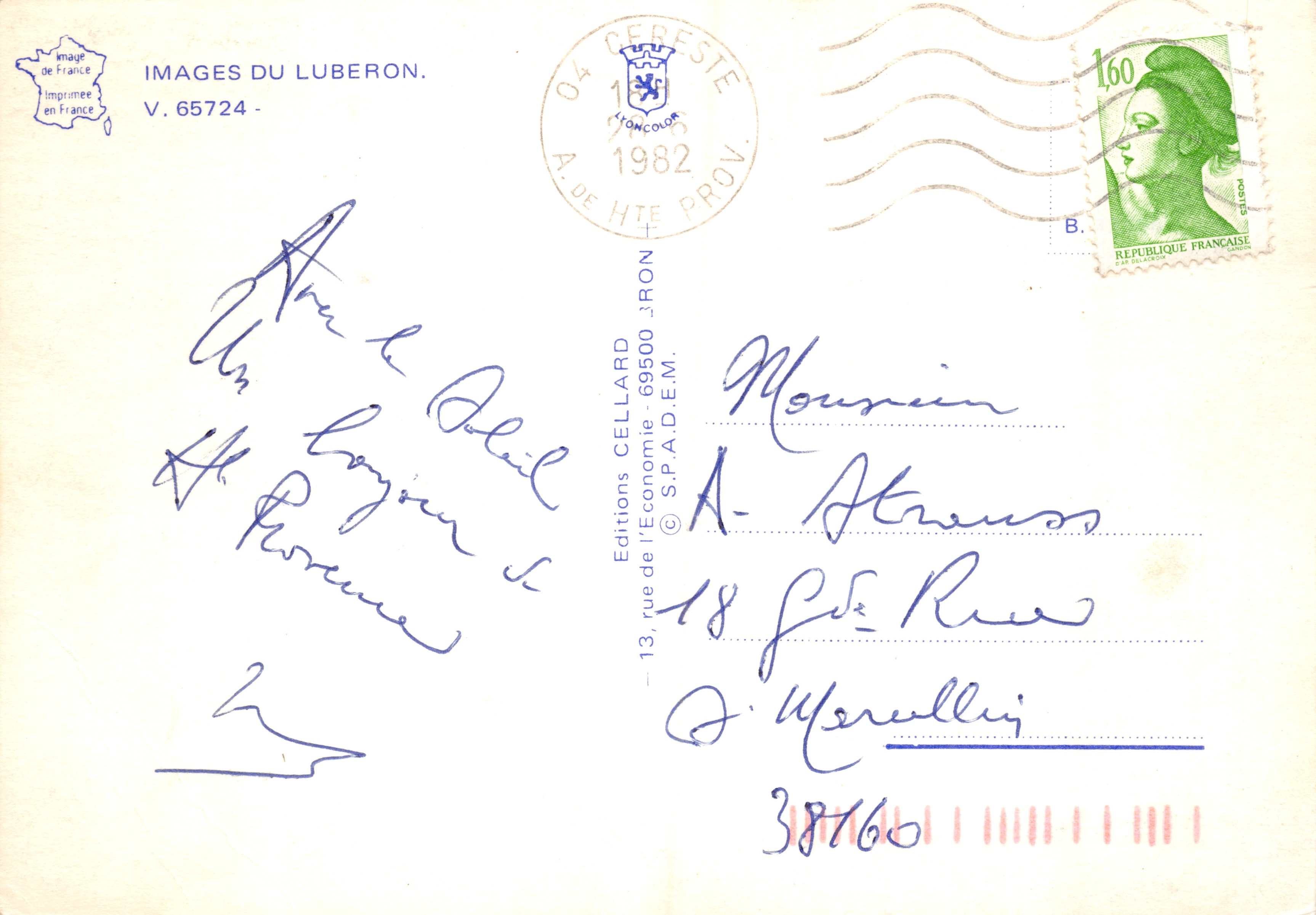 Le Luberon — Carte touristique avec itinéraire et sites (éditeur : Images du Luberon, n° V.65724) — Reverso