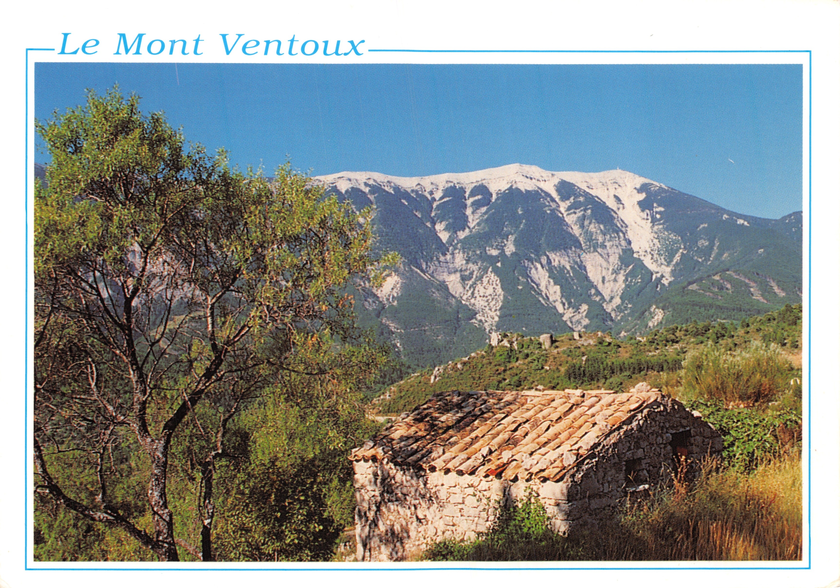 Le Mont Ventoux — vue panoramique avec cabane en pierre — Éditions SL