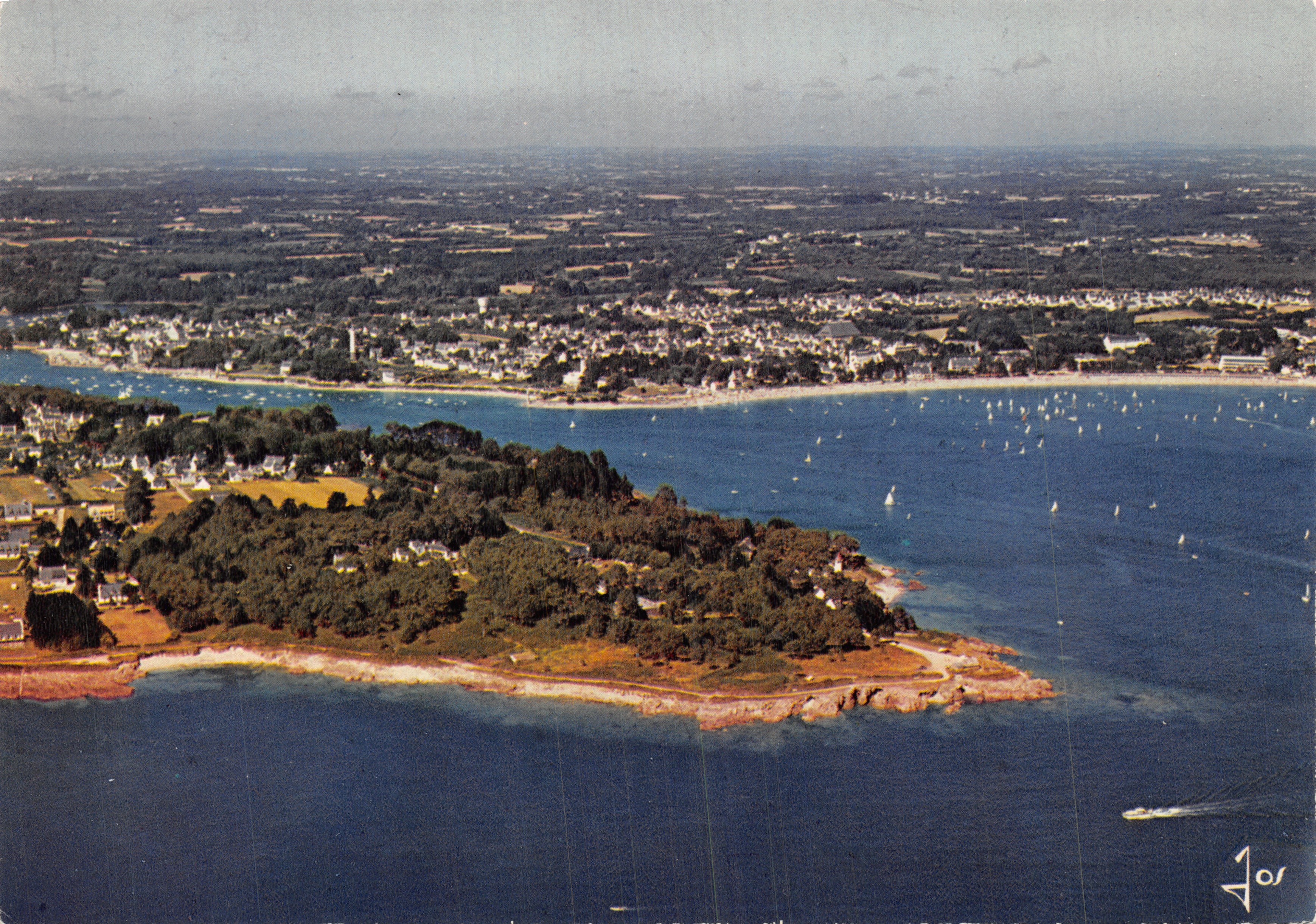La pointe de Sainte-Marine — vue aérienne — éditeur IRIS JOS, n° V.1141