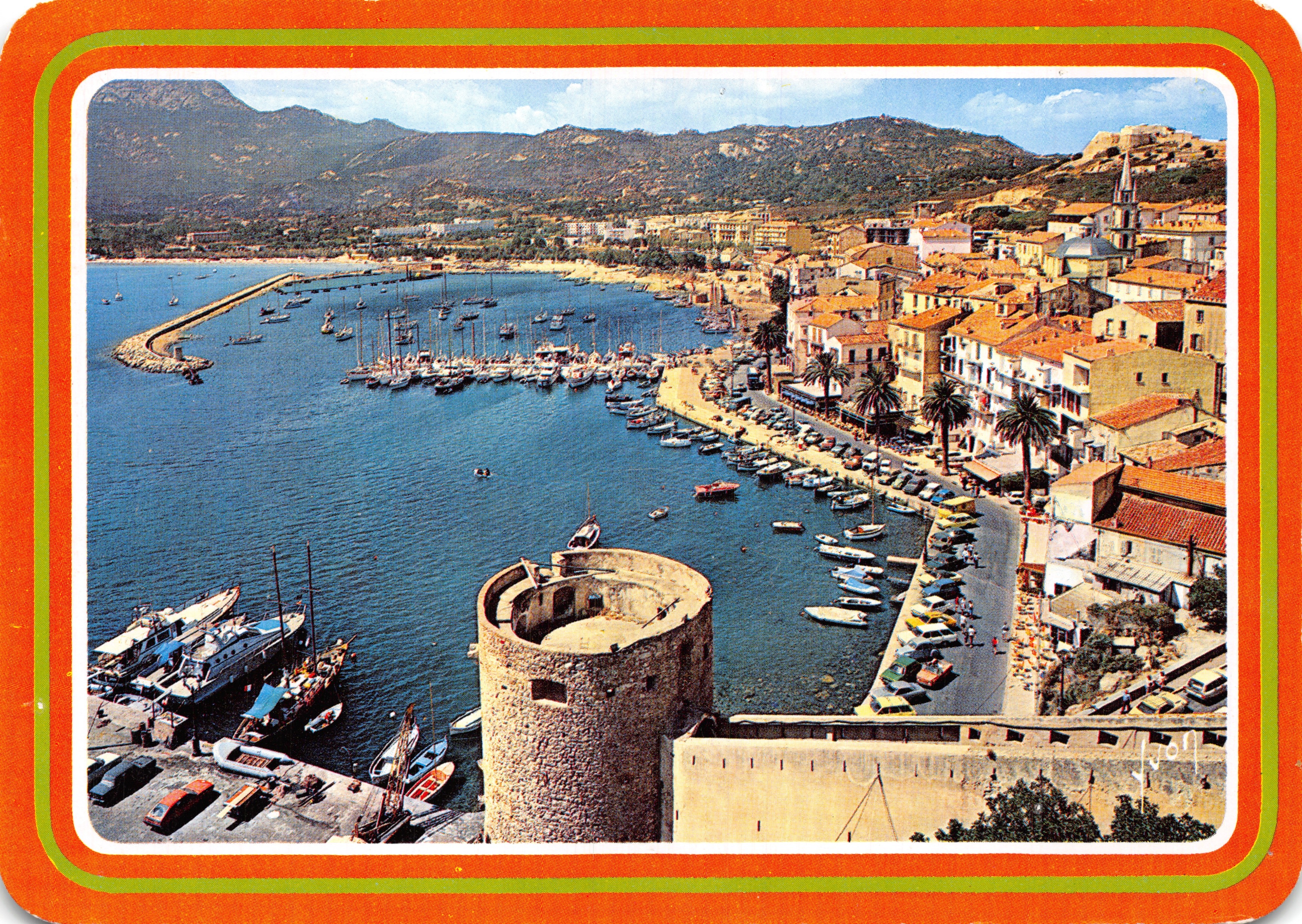 Calvi — The Pleasure Port, viewed from the walls of the Citadel — Art Editions Yvon PARIS, model 10/14903