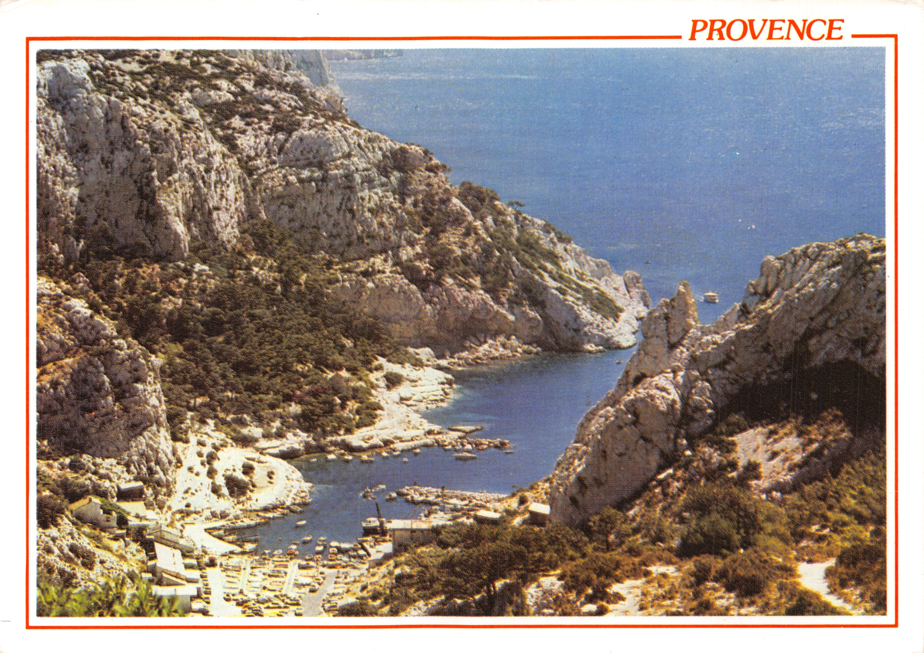 Calanque de Morgiou-Sugiton — panoramisch uitzicht tussen Marseille en Cassis — uitgever REFLETS DE PROVENCE, nr. 13.55/322
