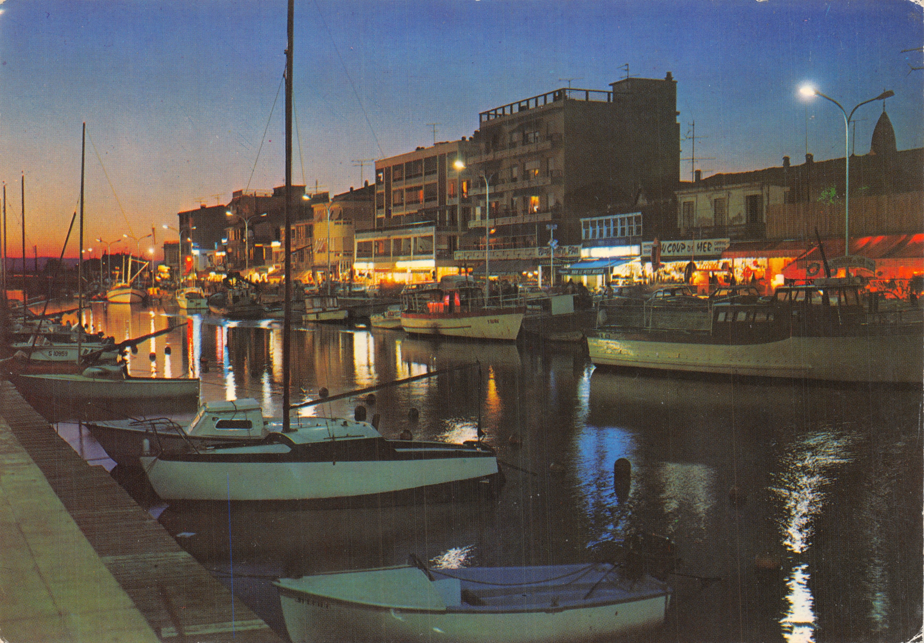 Palavas-les-Flots — Quai Cuny di notte — Éditions de la Timone