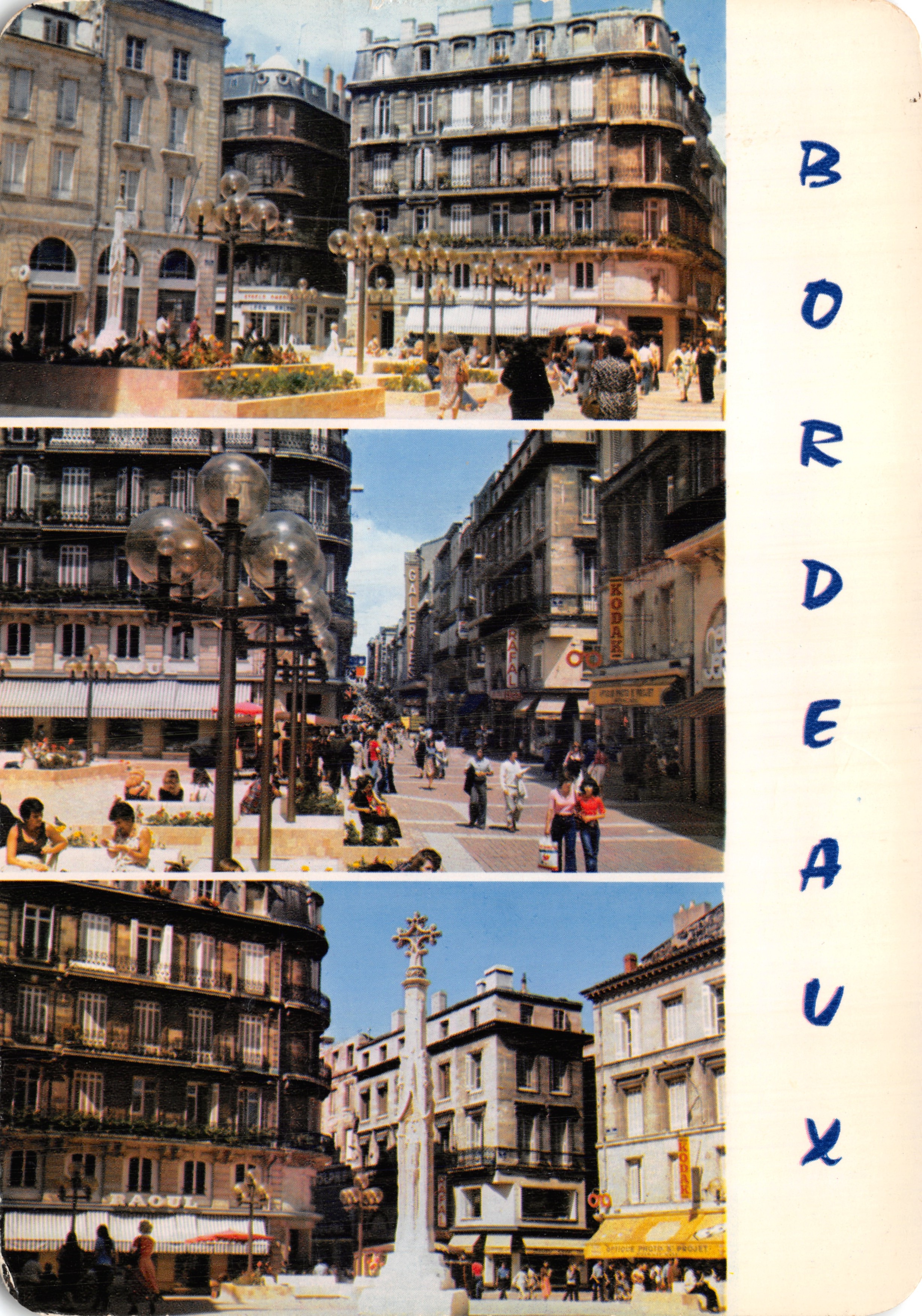 Bordeaux — Place de la Bourse et rue Sainte-Catherine — Éditeur : Z.E. Alfred Daney