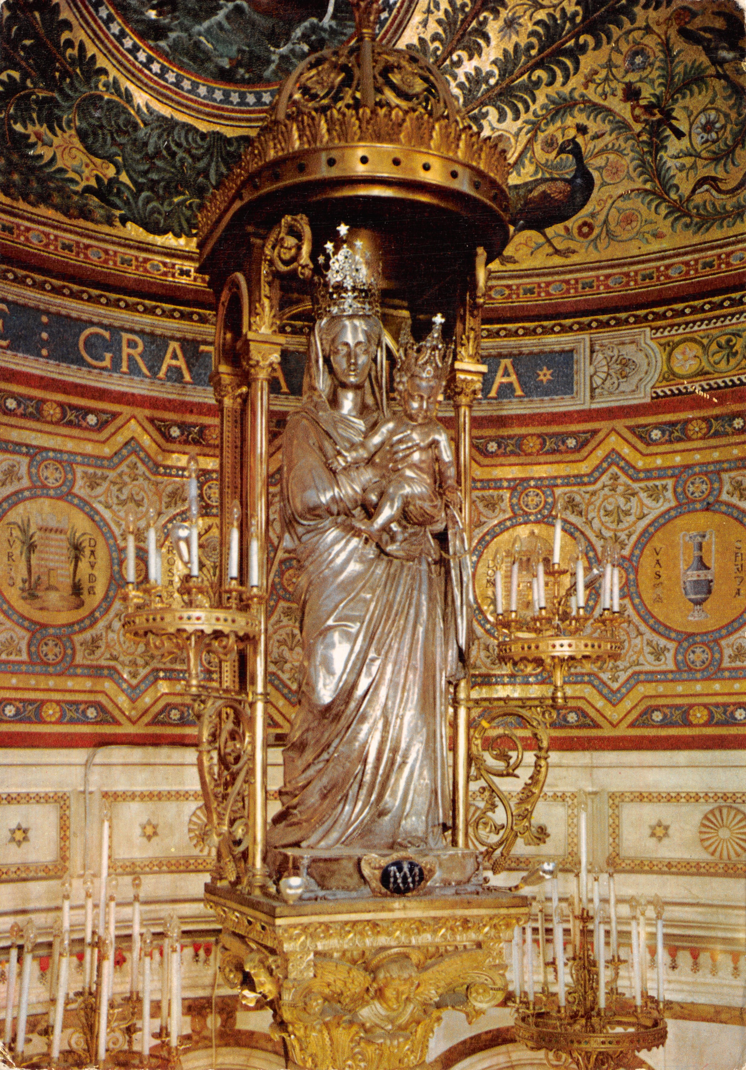 Basilica di Notre-Dame de la Garde — Statua d'argento del Maestro dell'Altare — Société La France Mariale, Marsiglia