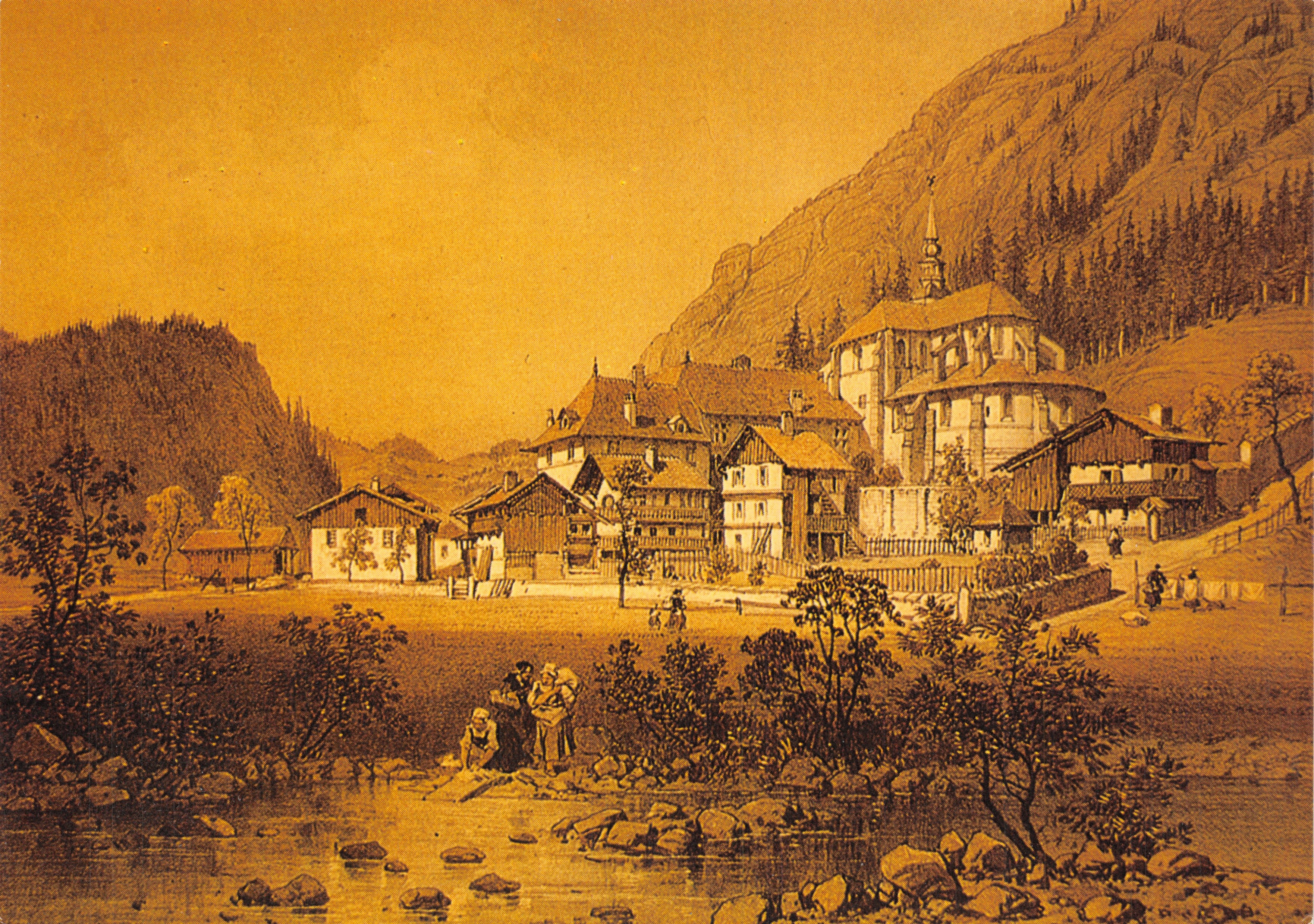 Abondance — pueblo alpino del siglo XIX — Studio Yvon Chaloyard