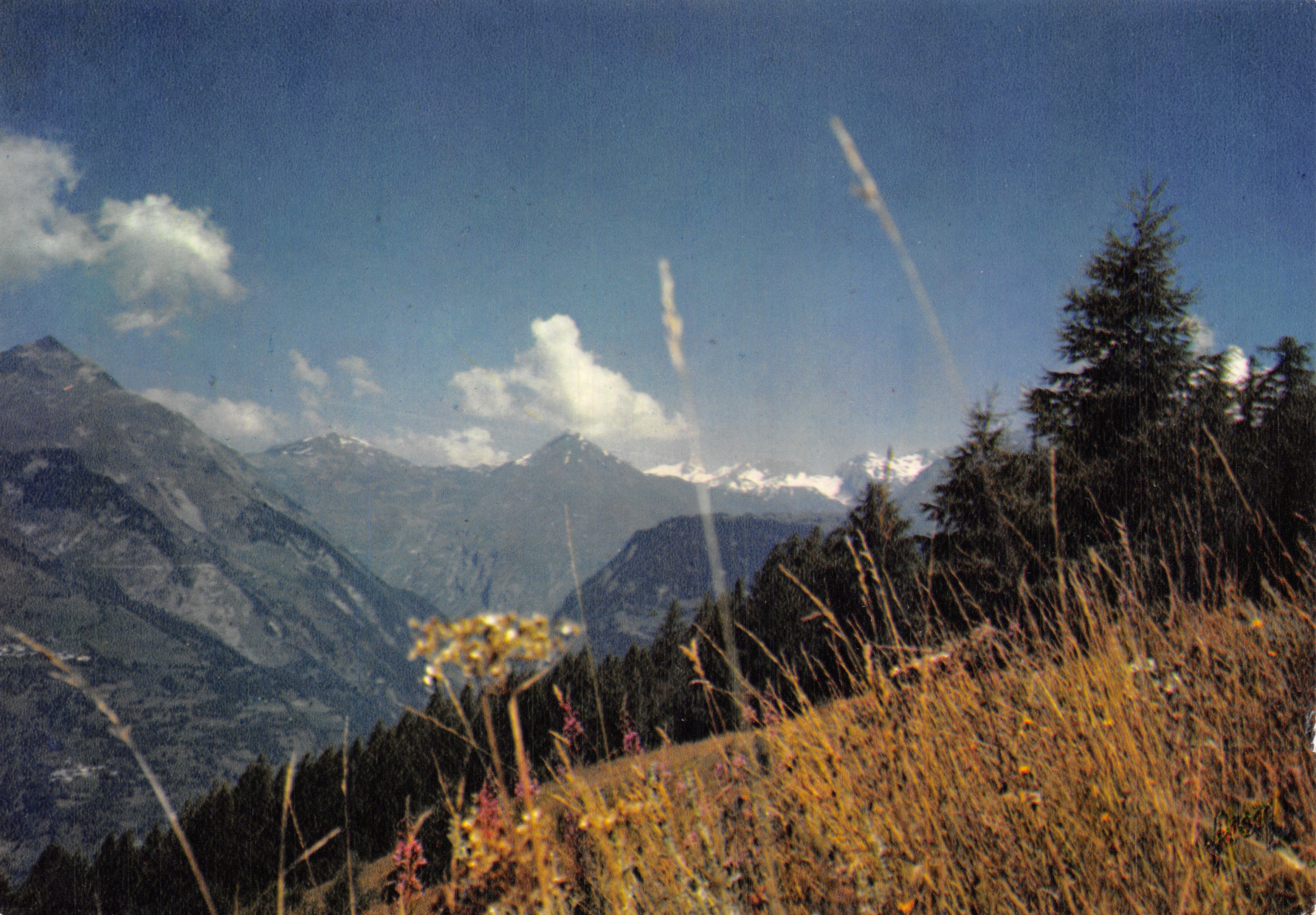 Les Alpes — vue panoramique avec le Mont-Blanc en arrière-plan — Éditions S.P.A. Paris, n° 10/3913