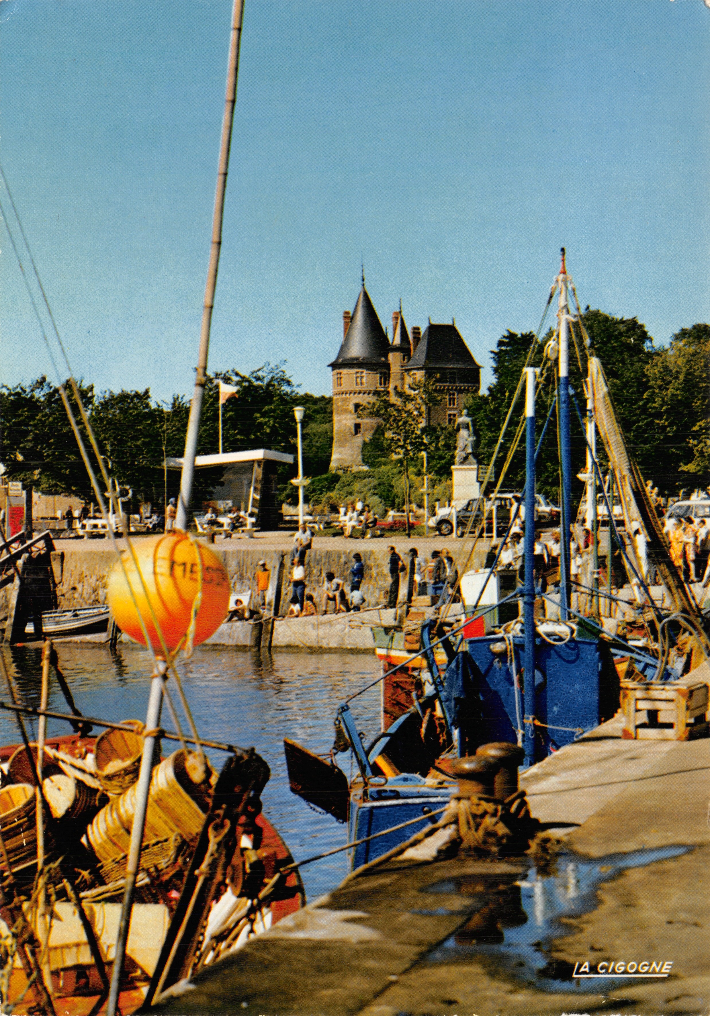 Port de Pornic — Château au fond — Éditions de La Cigogne