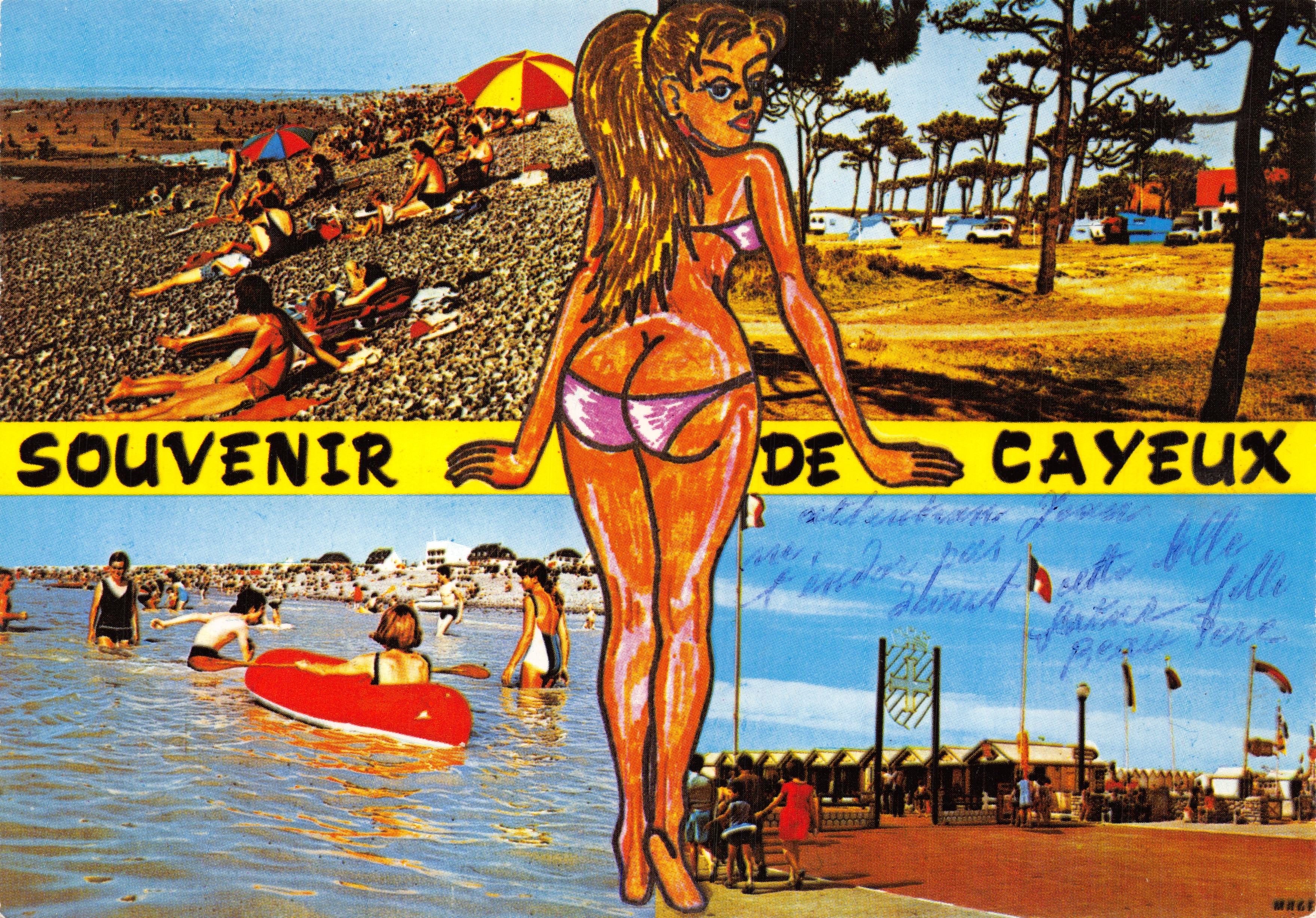 Cayeux-sur-Mer — spiaggia e bagnanti — Ricordo di Cayeux, editore Éditions Mage