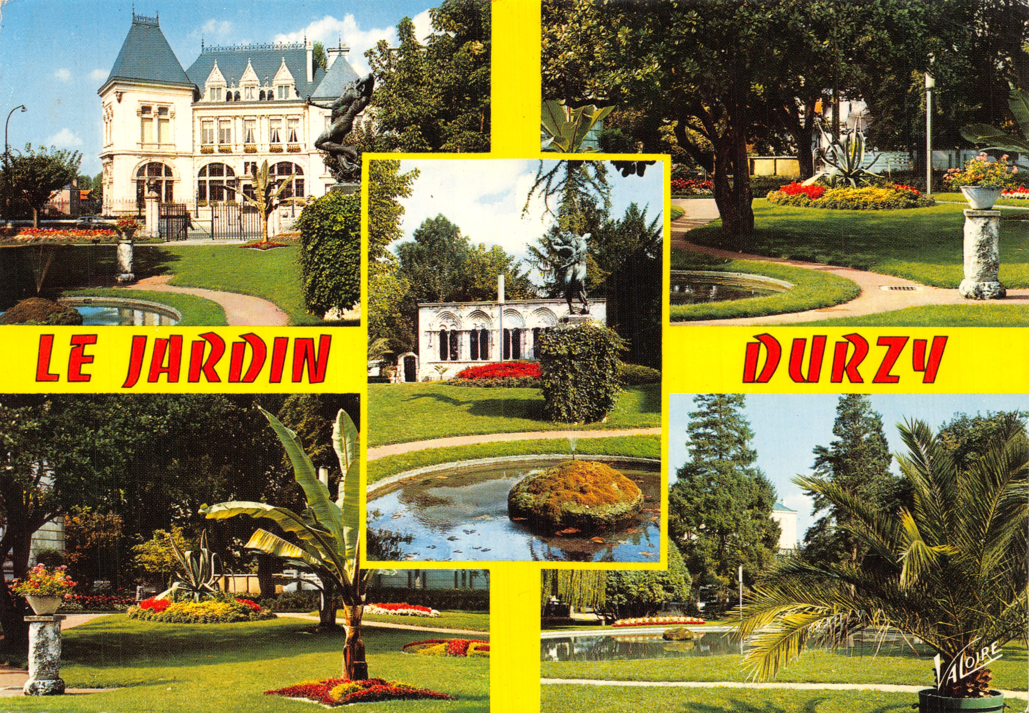 Der Garten — Ansicht des Schlosses und der Parks — Editions Valoire