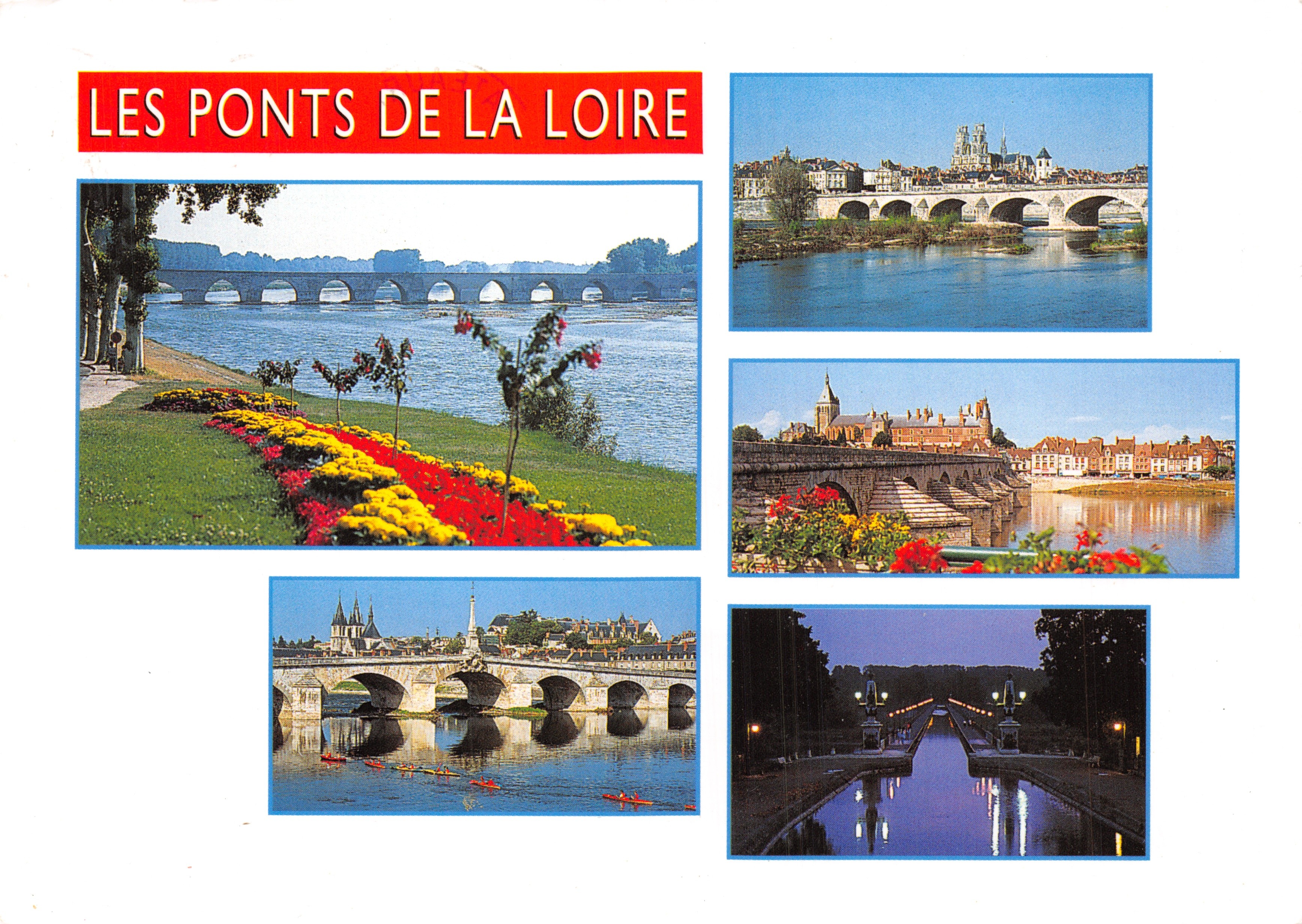 Les Ponts de la Loire — collection de ponts avec fleurs et nuit — Éditions Combier
