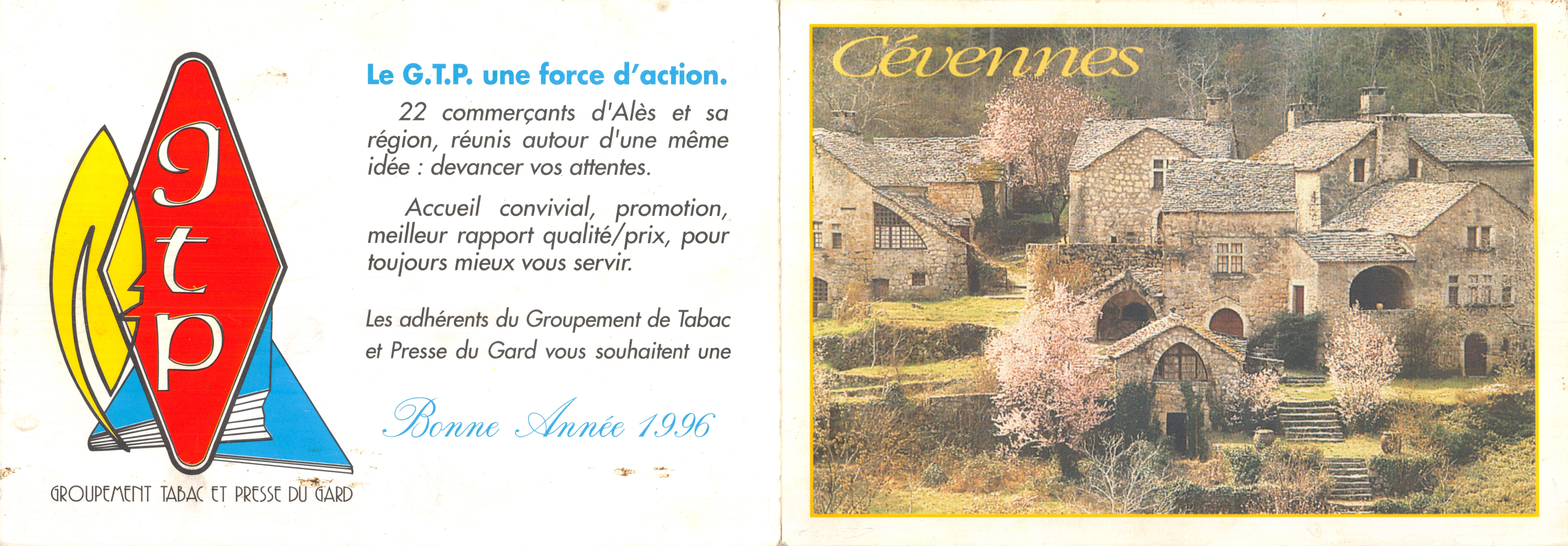 Cévennes — village de pierre avec cerisiers en fleurs — GROUPEMENT TABAC ET PRESSE DU GARD