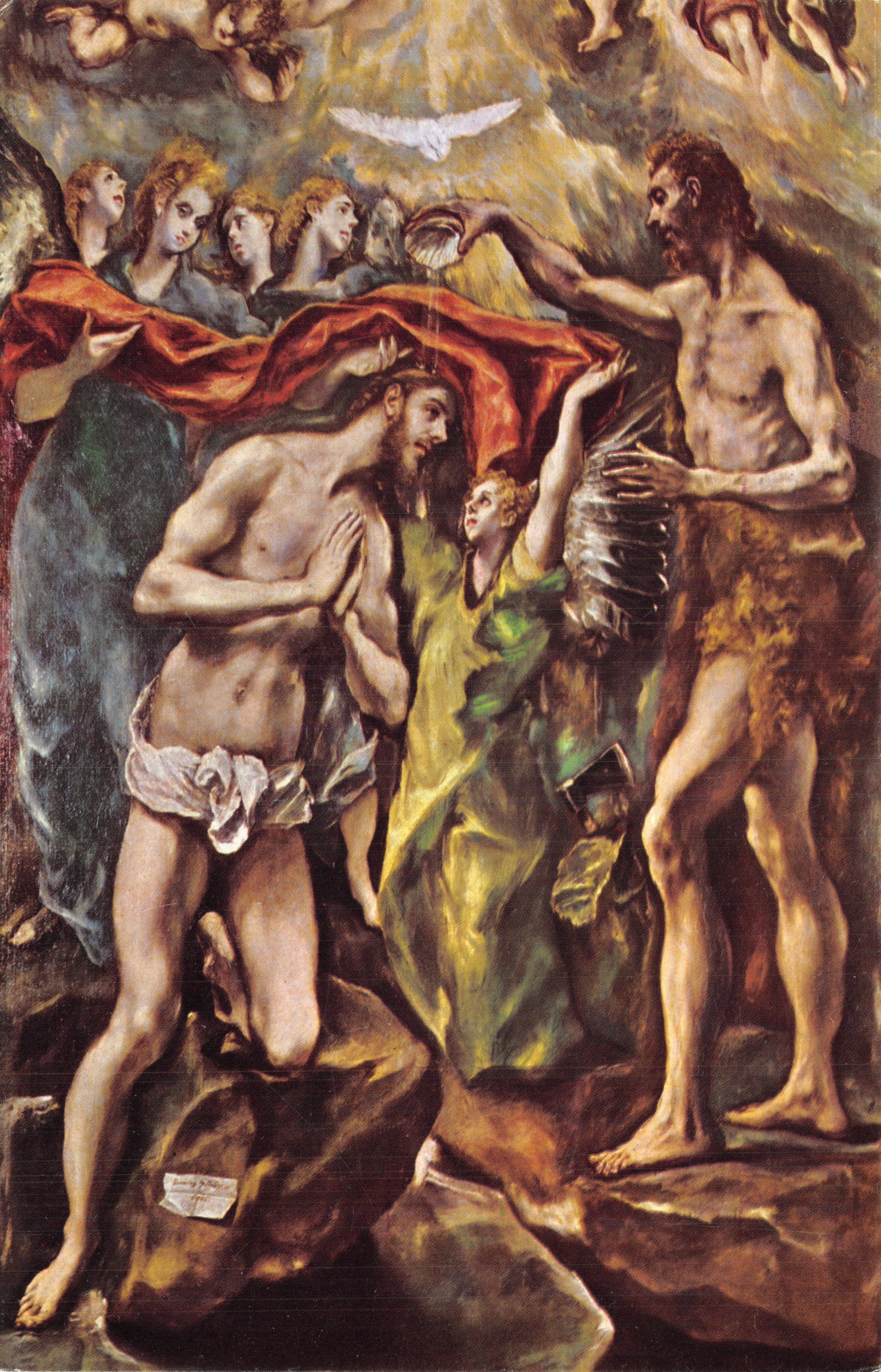 Baptême de Christ — peinture de Titien — éditeur MUSEO DEL PRADO, n° 821