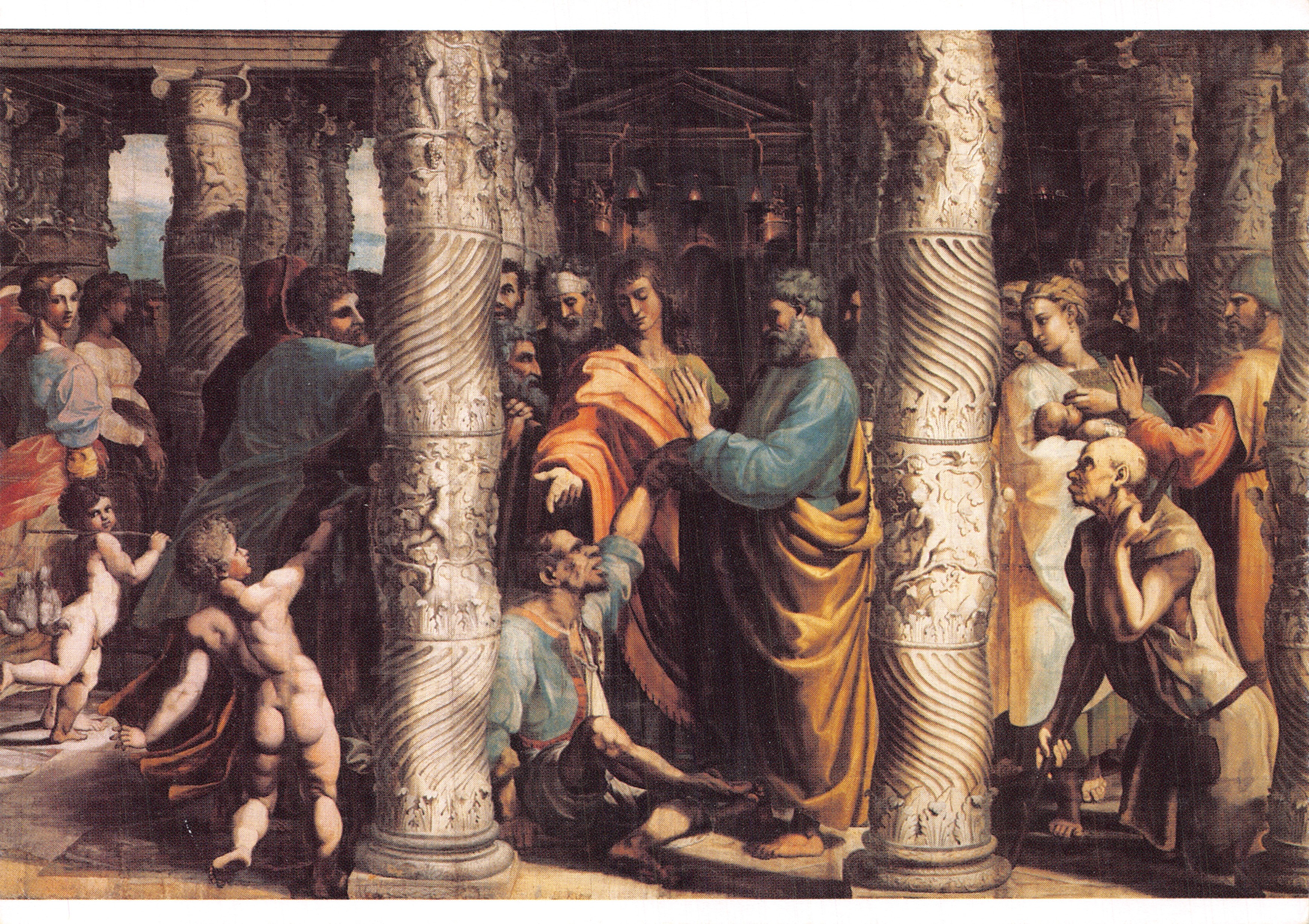 Healing of the Lame — Carton du musée Victoria & Albert — éditeur VICTORIA & ALBERT MUSEUM