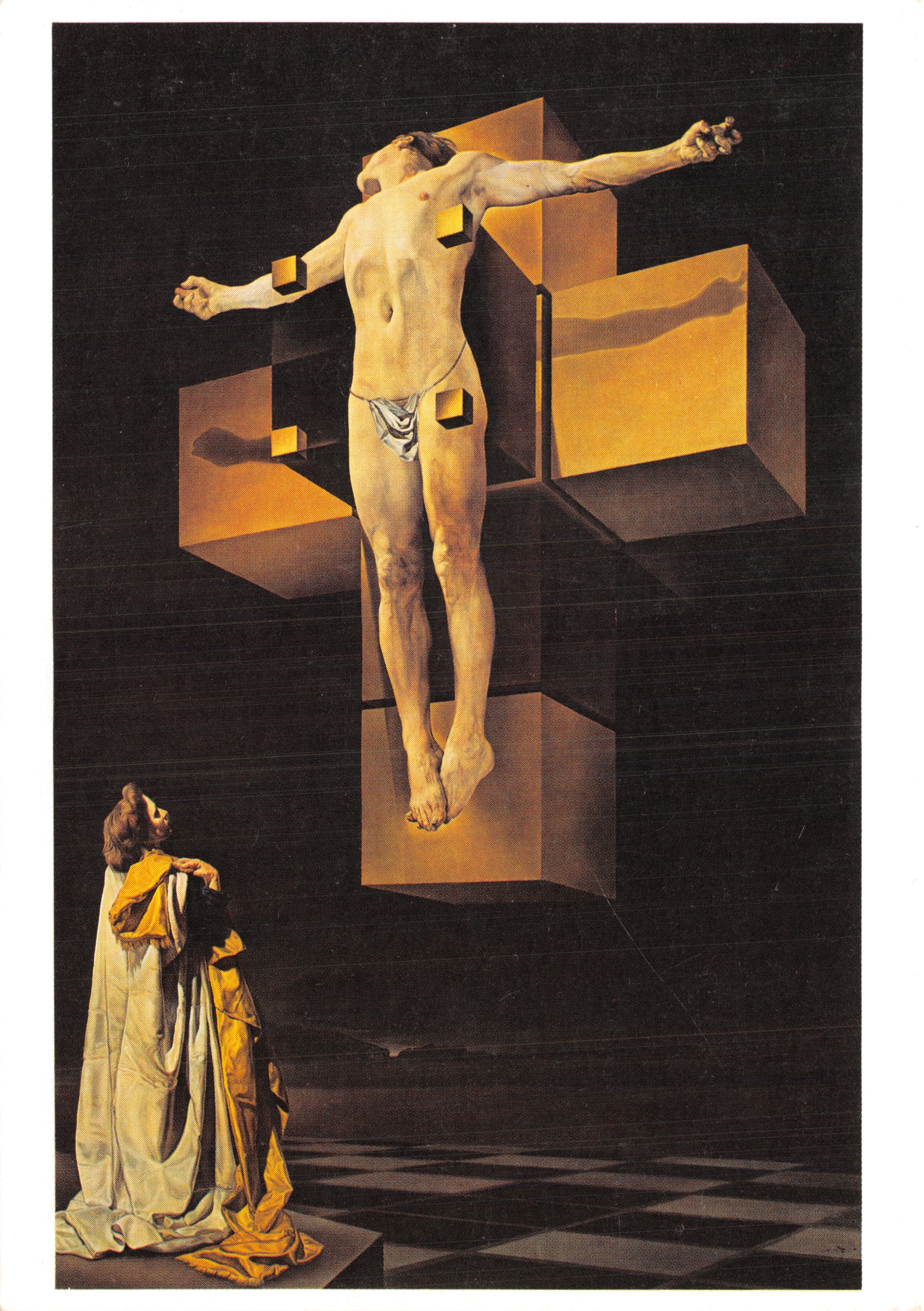 Crocefissione — rappresentazione cubista di Gesù Cristo su una croce geometrica — editore Editions Hazan, n. 1326