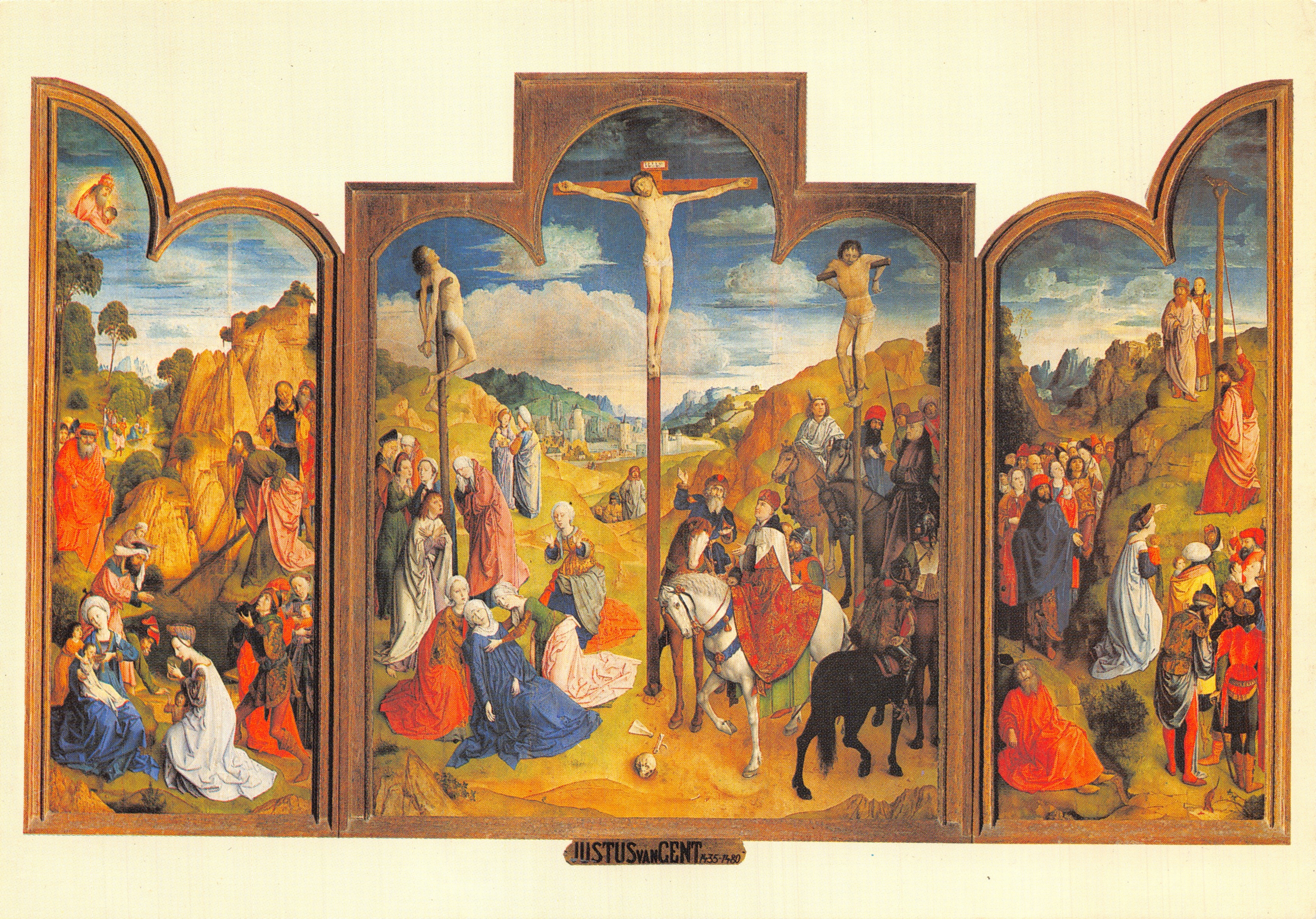 Kalvarie — Crucifixie — Justus van Gent (1464-1468) — SINT-BAAFSKATHEDRAAL - GENT