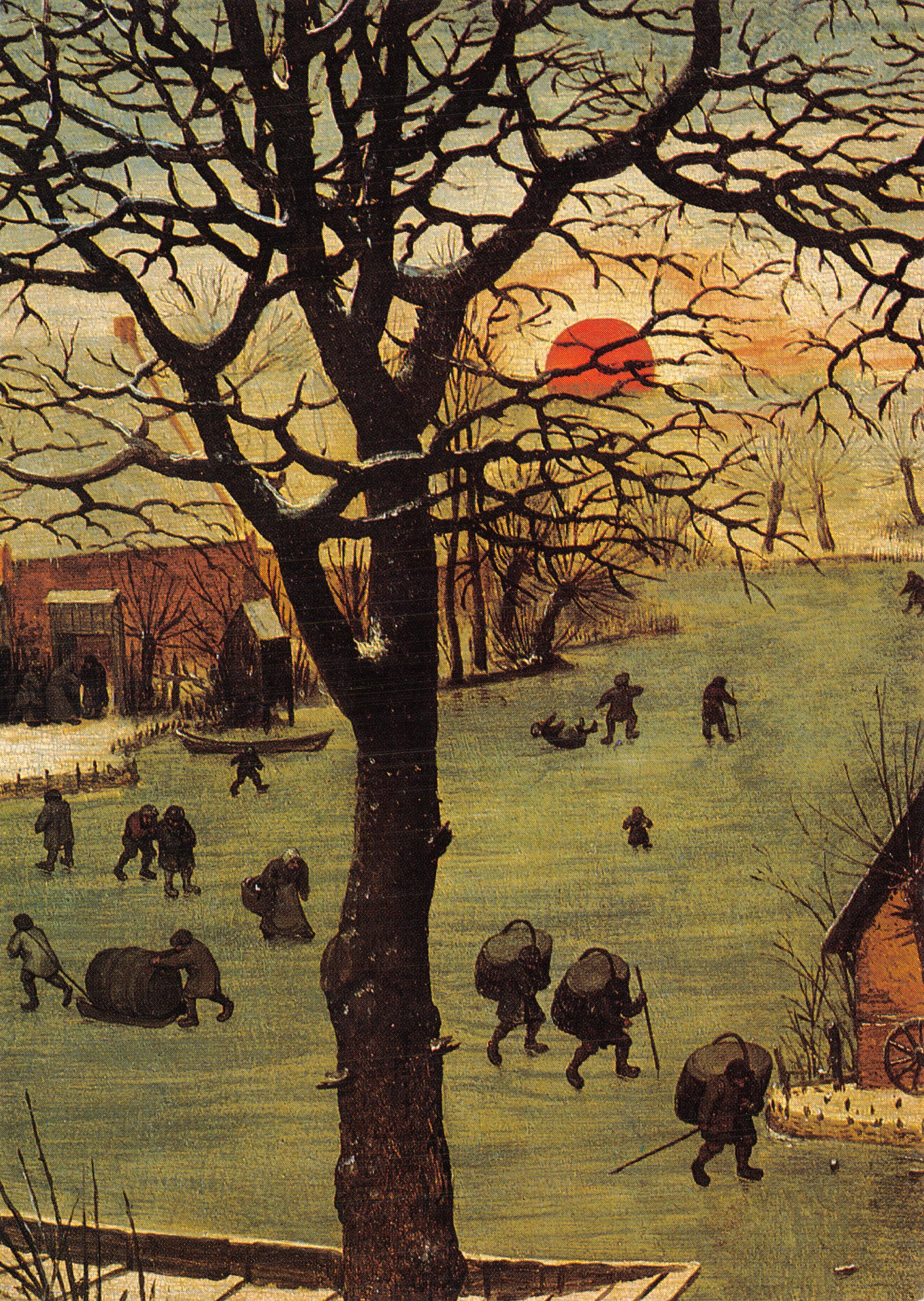 Le dénombrement de Bethléem — détail de la peinture de Pieter Bruegel I (1527/28 ? - 1569) — Musées royaux des Beaux-Arts de Belgique, Bruxelles
