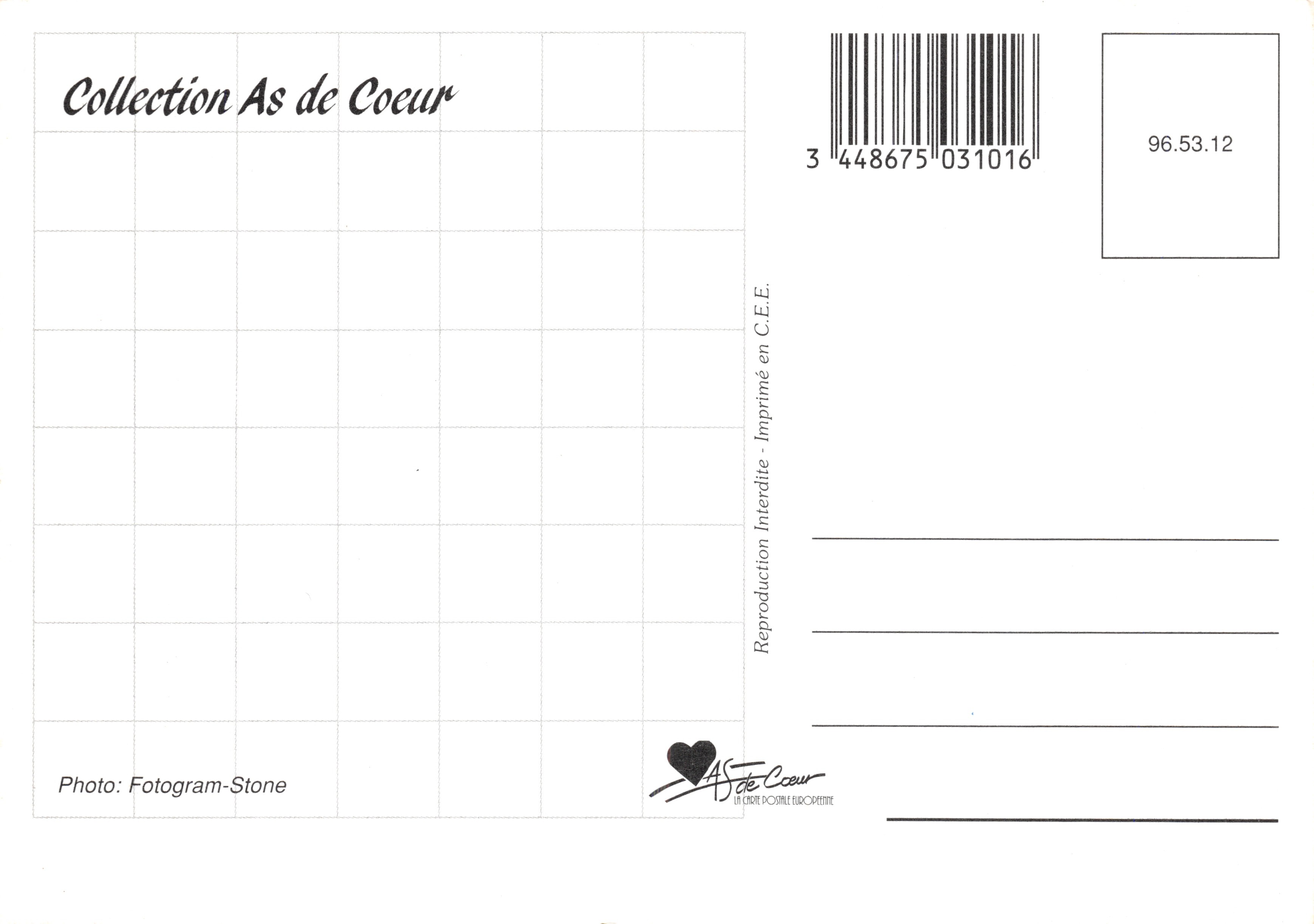 Bébé souriant — scène de naissance — Collection As de Coeur, n° 96.53.12 — Reverso
