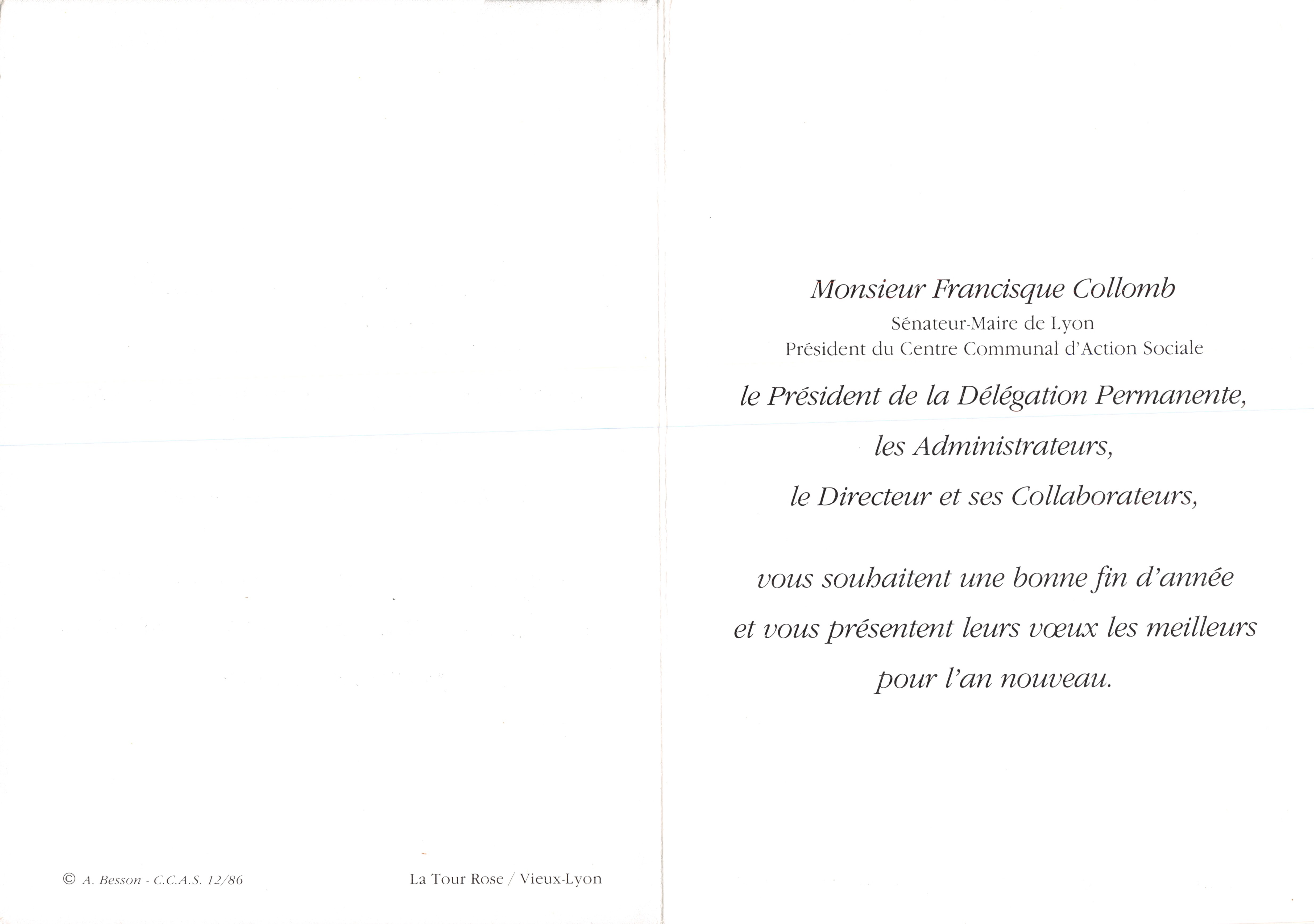 La Tour Rose — Vieux-Lyon — éditeur Marchandean-Powert — Verso