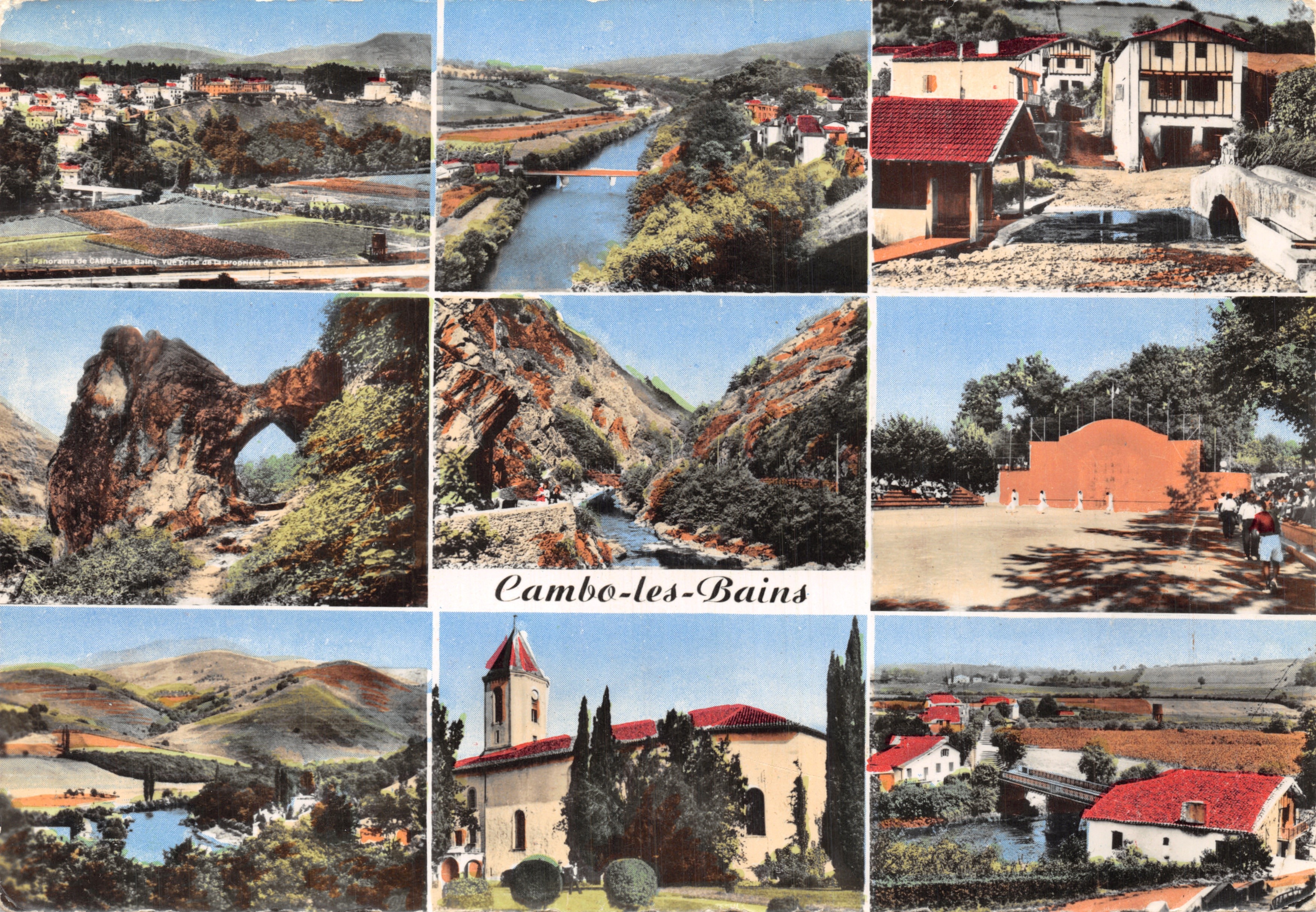 Cambo-les-Bains — panorama e siti naturali e architettonici — Réal-Photo, n°1637