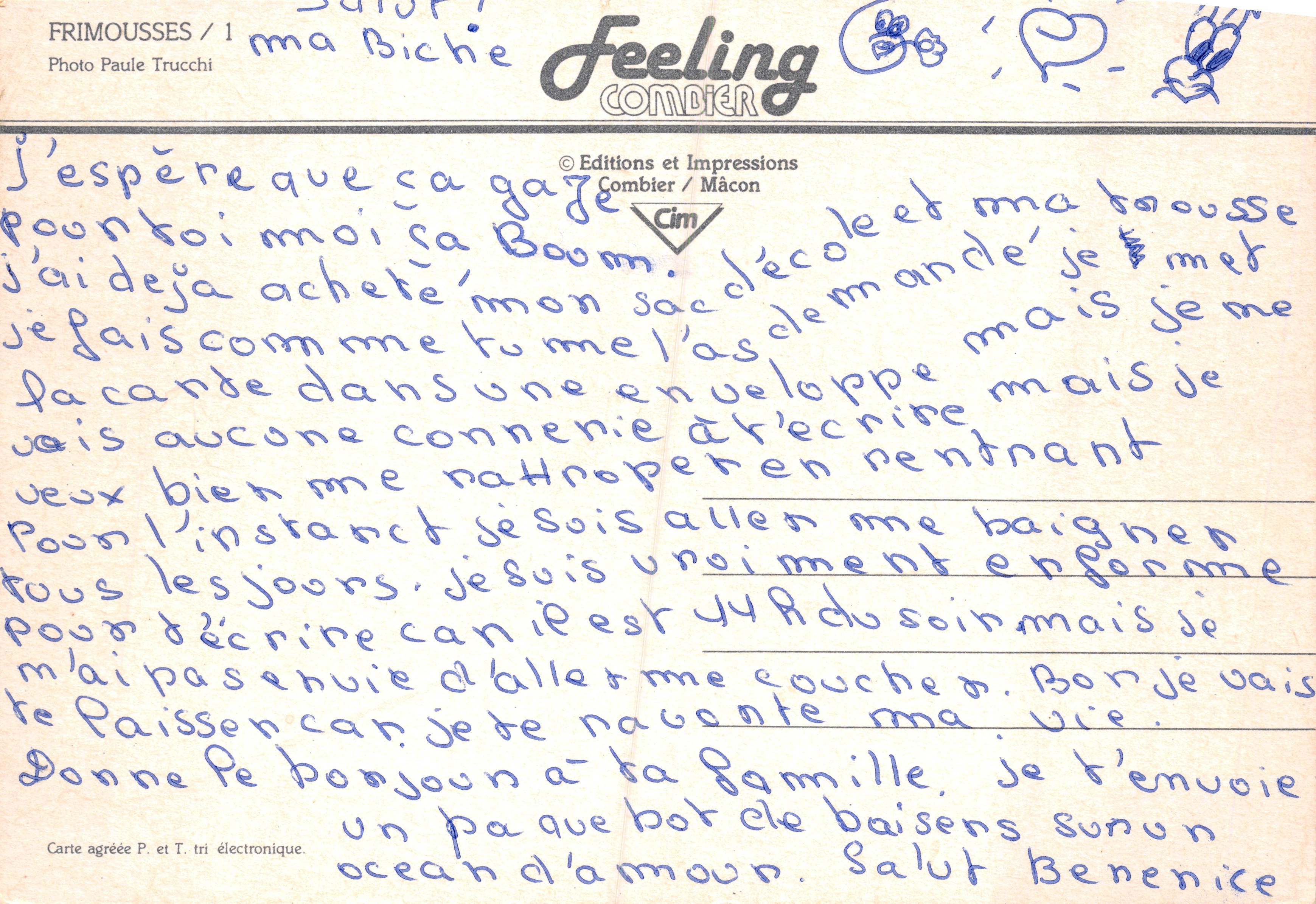 Deux enfants dégustant des glaces — scène de rue — éditeur Cim — Back
