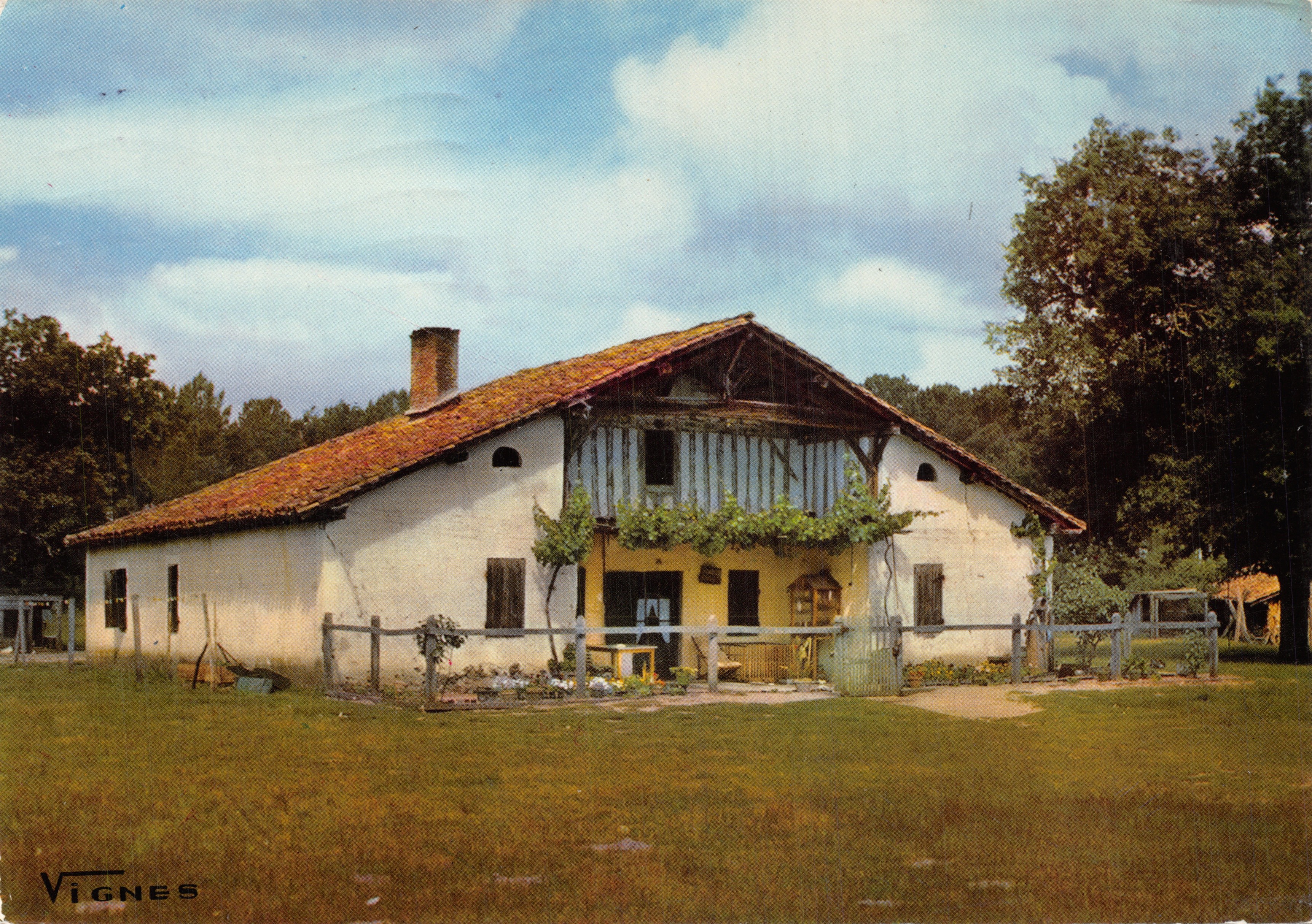 Houten huis in Vignes — uitgever VIGNES