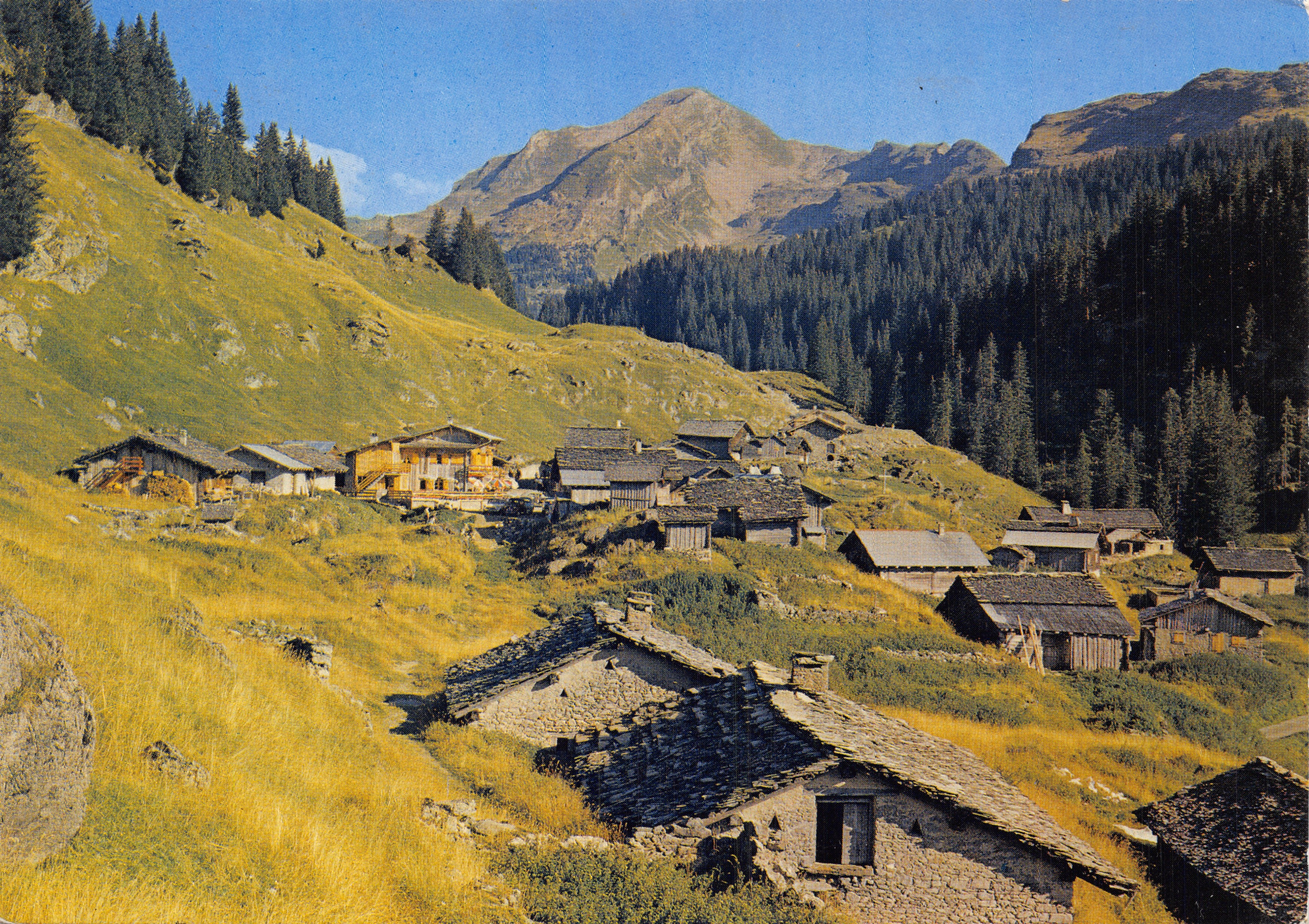 Omgeving van Morzine — Les Lindarets (1470 m) — Algemene uitzicht — Éditions Réunies Panazol