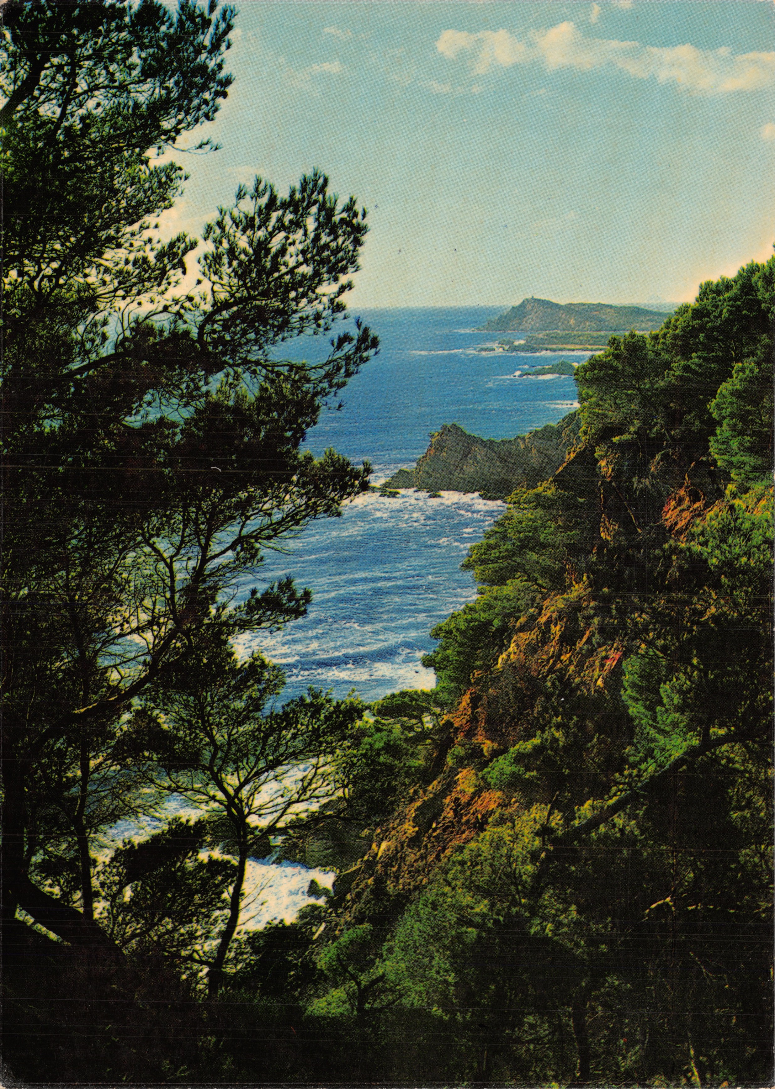Vista della costa d'Azurra — prospettiva dei litorali tormentati — Les Editions Bandol, n° 0-141